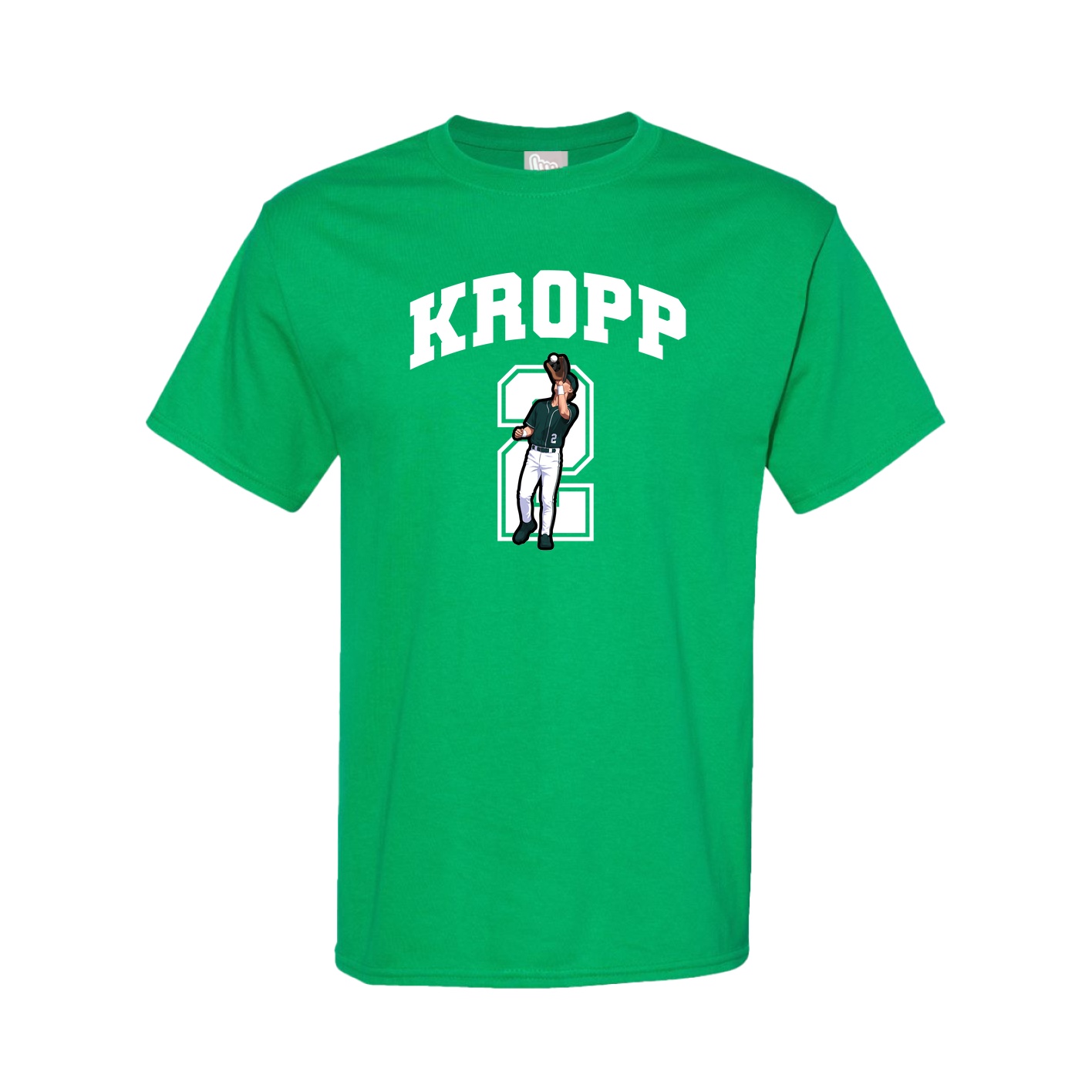 Youth Tee — Number in Green