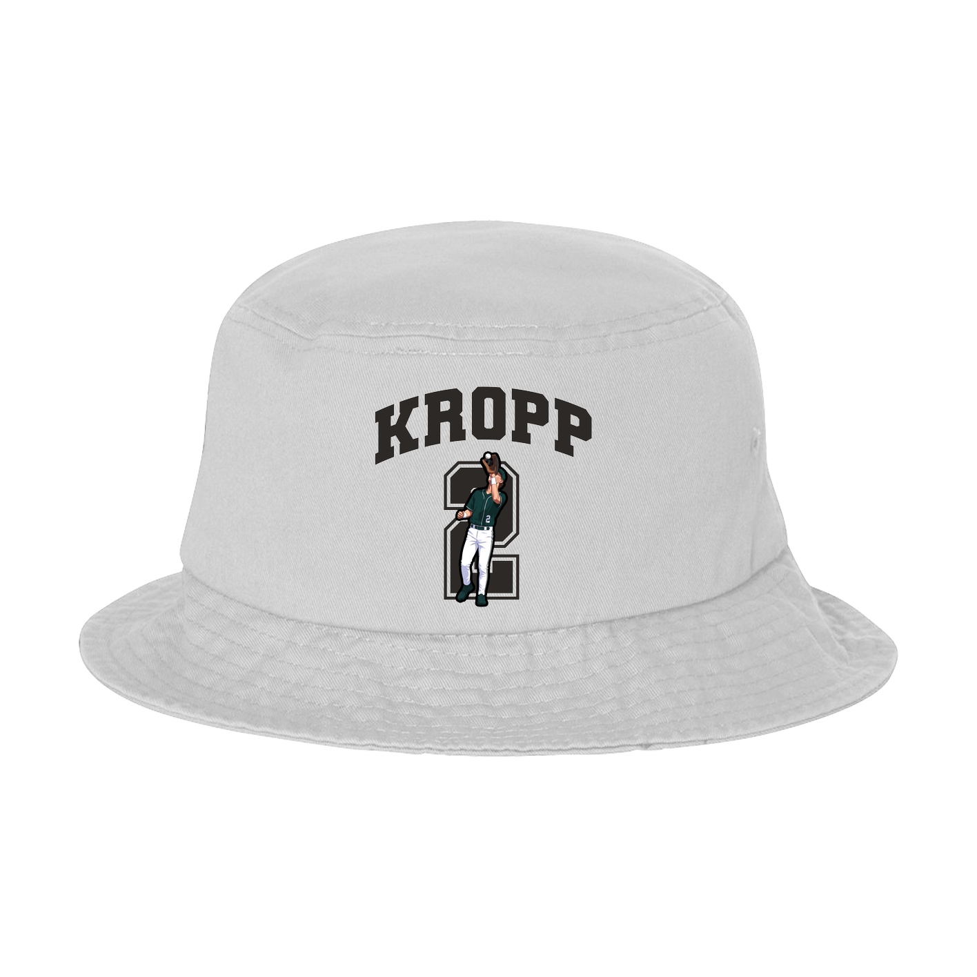 Bucket Cap — Number in White