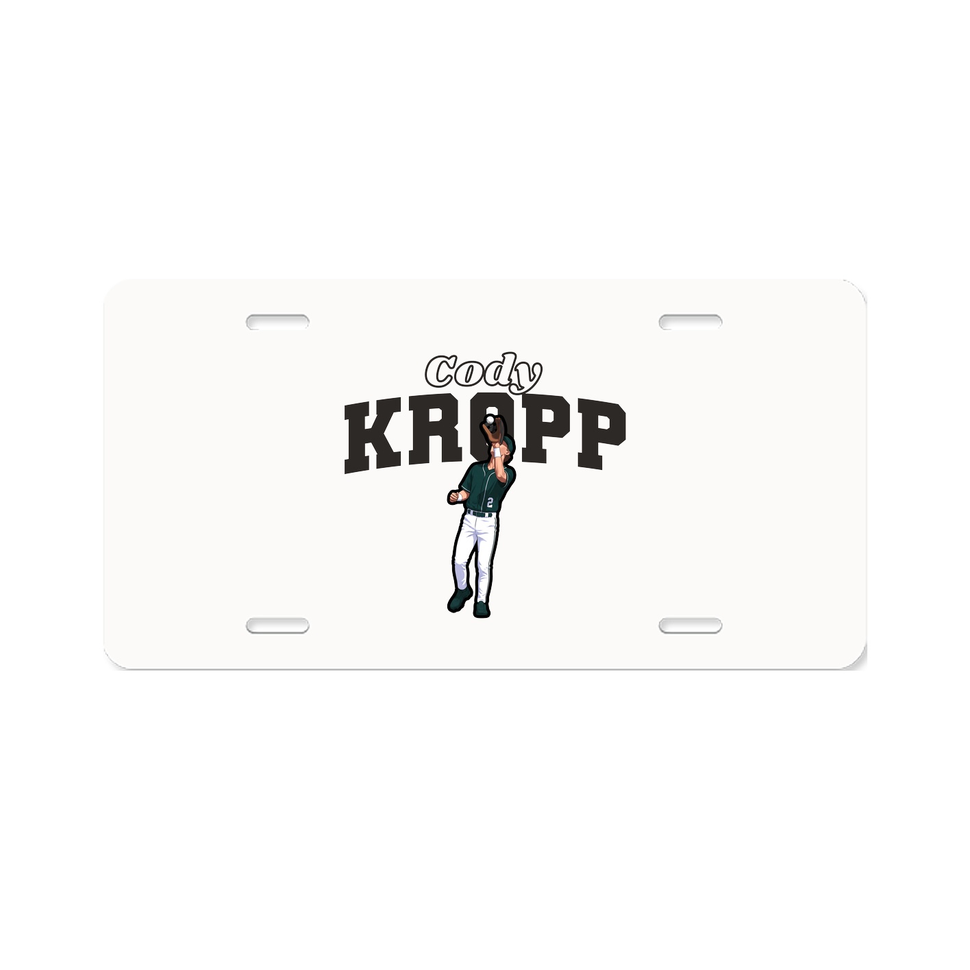 License Plate — Name Arch in Classic