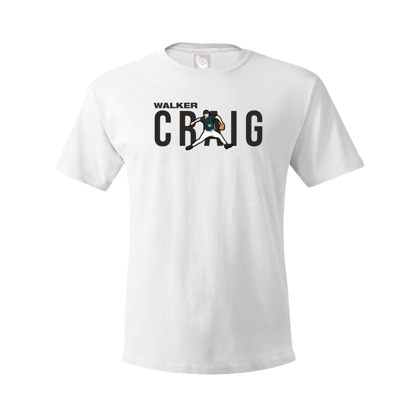 Youth Tee — Player Name in White