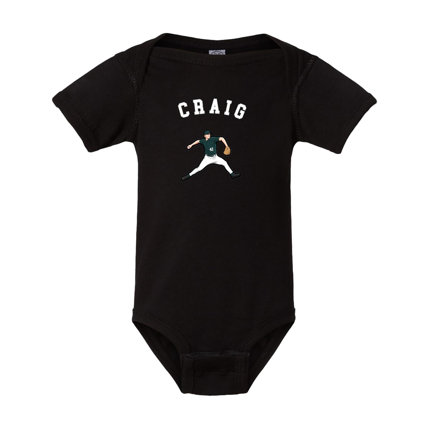 Baby Onesie — Shirsey Arch in Black