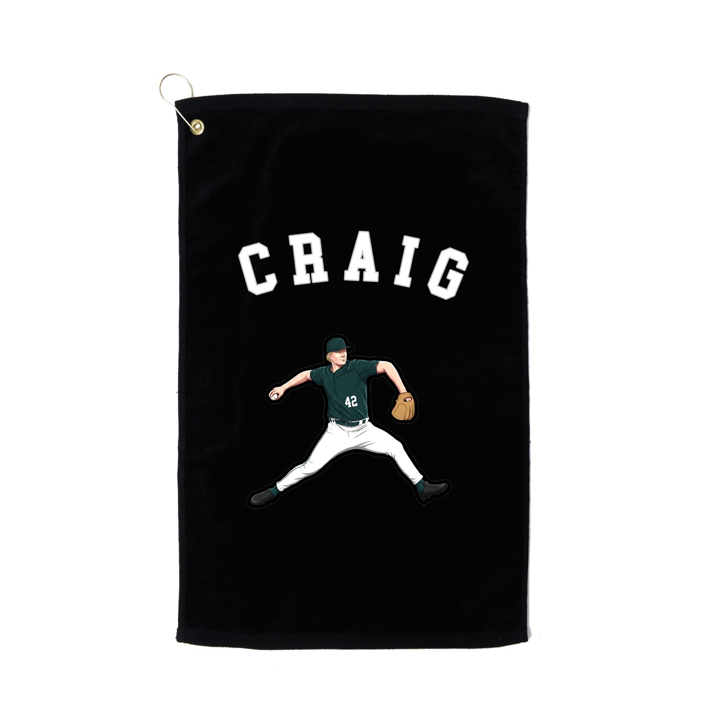 Golf Towel — Shirsey Arch in Black