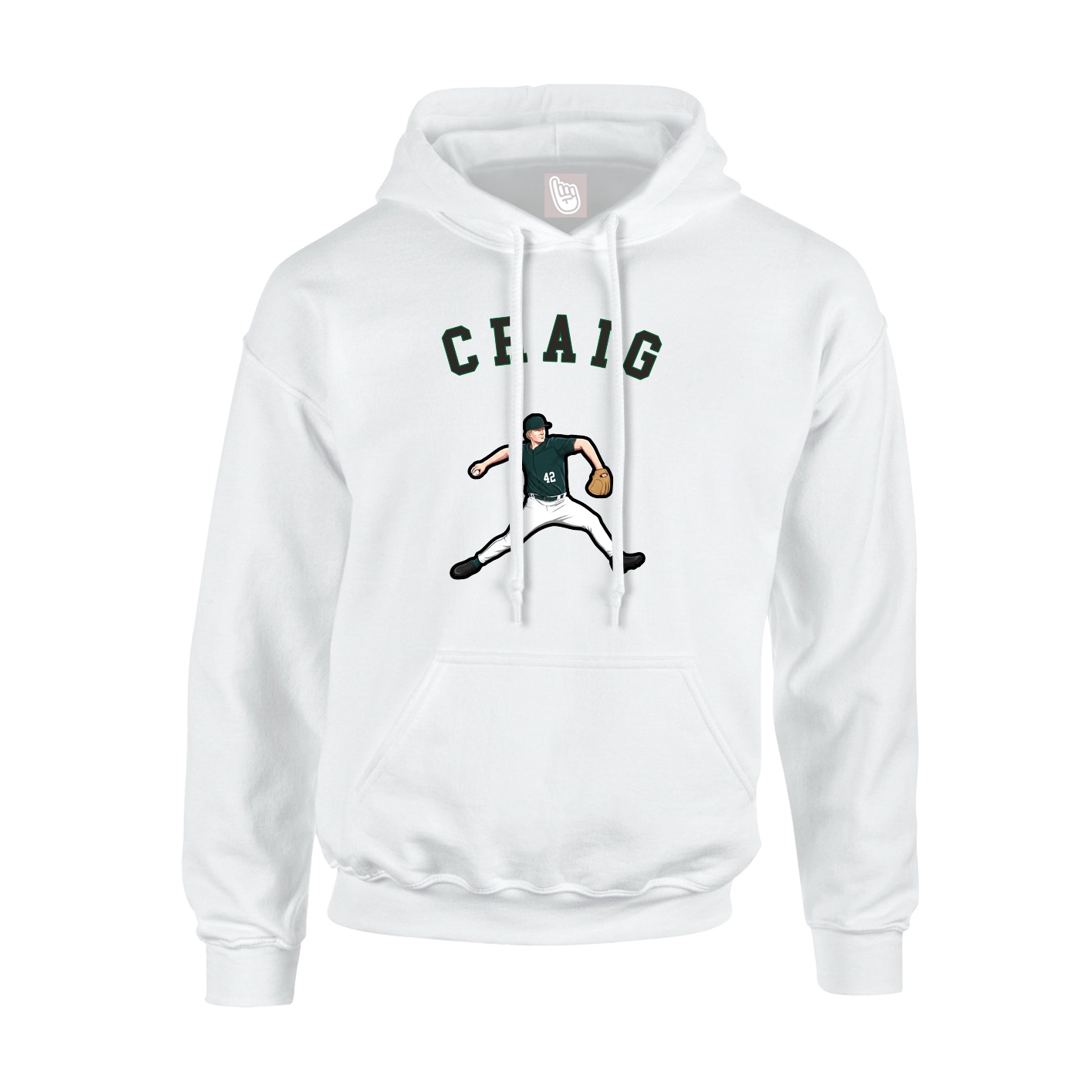 Hoodie — Shirsey Arch in White