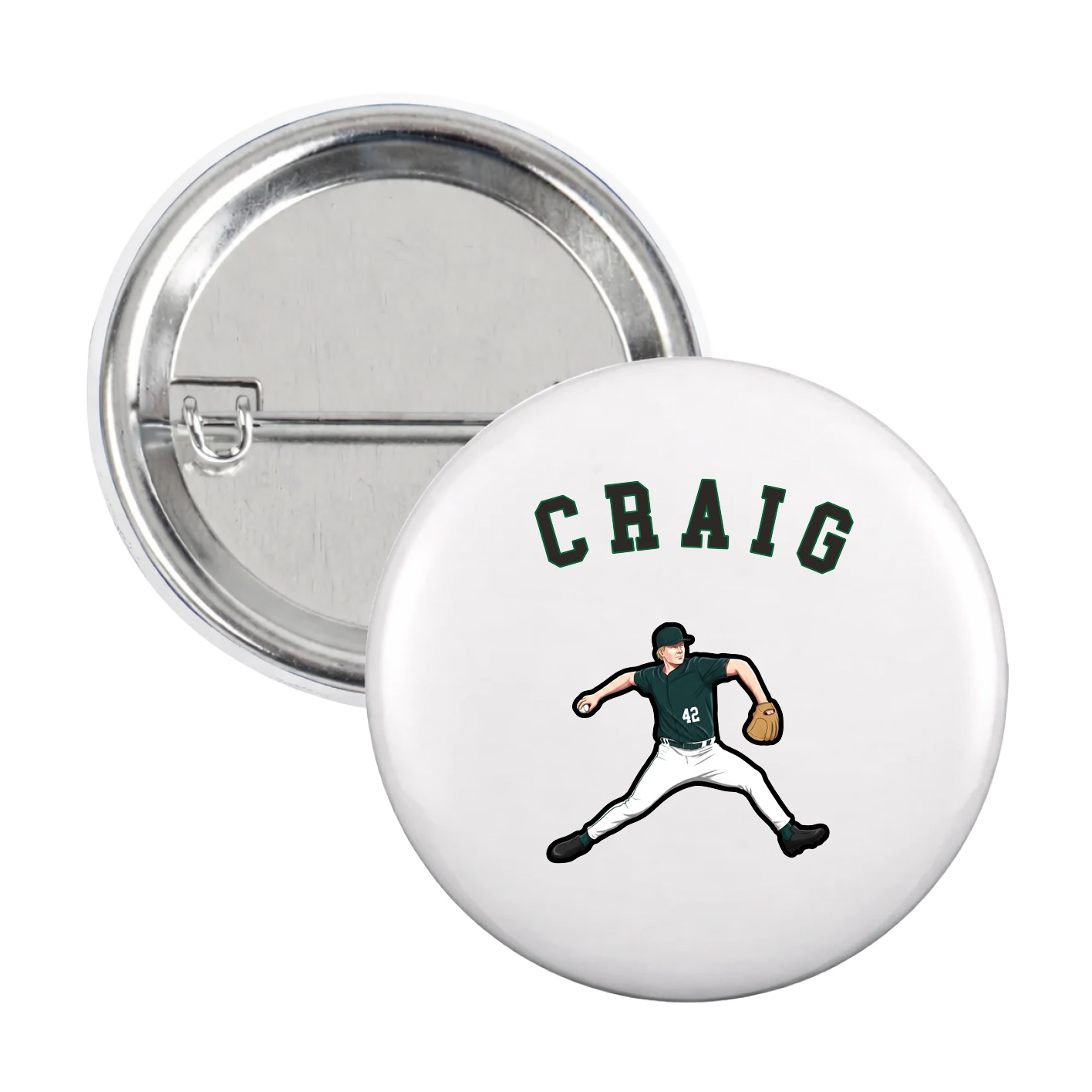 Game Day Button — Shirsey Arch in White