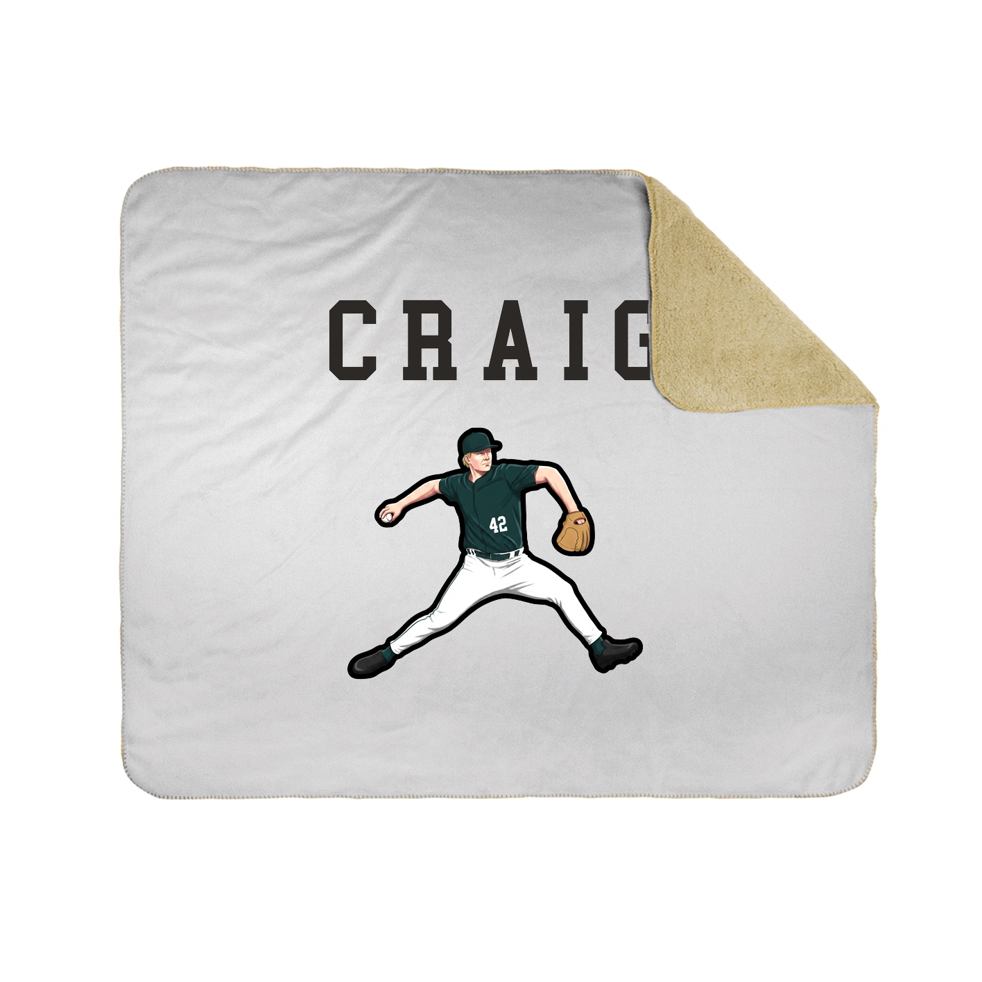 Throw Blanket — Shirsey in White