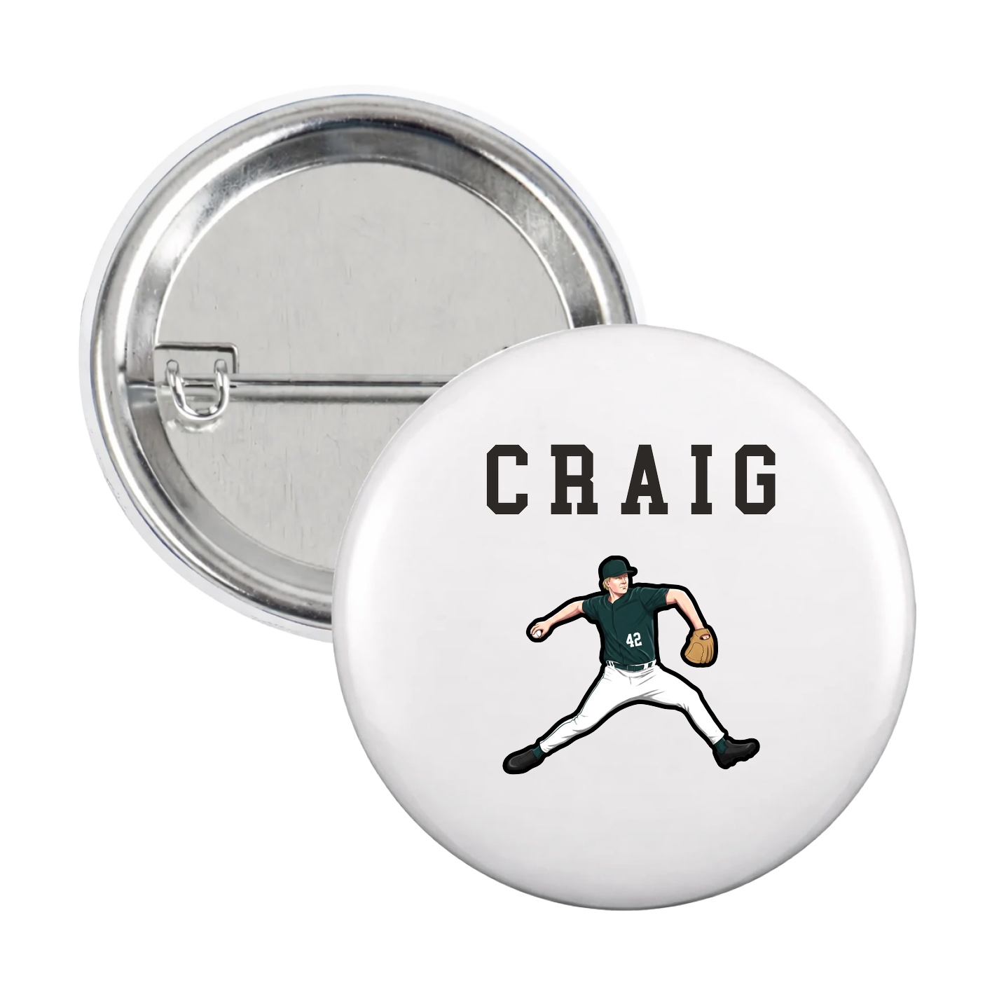 Game Day Button — Shirsey in White