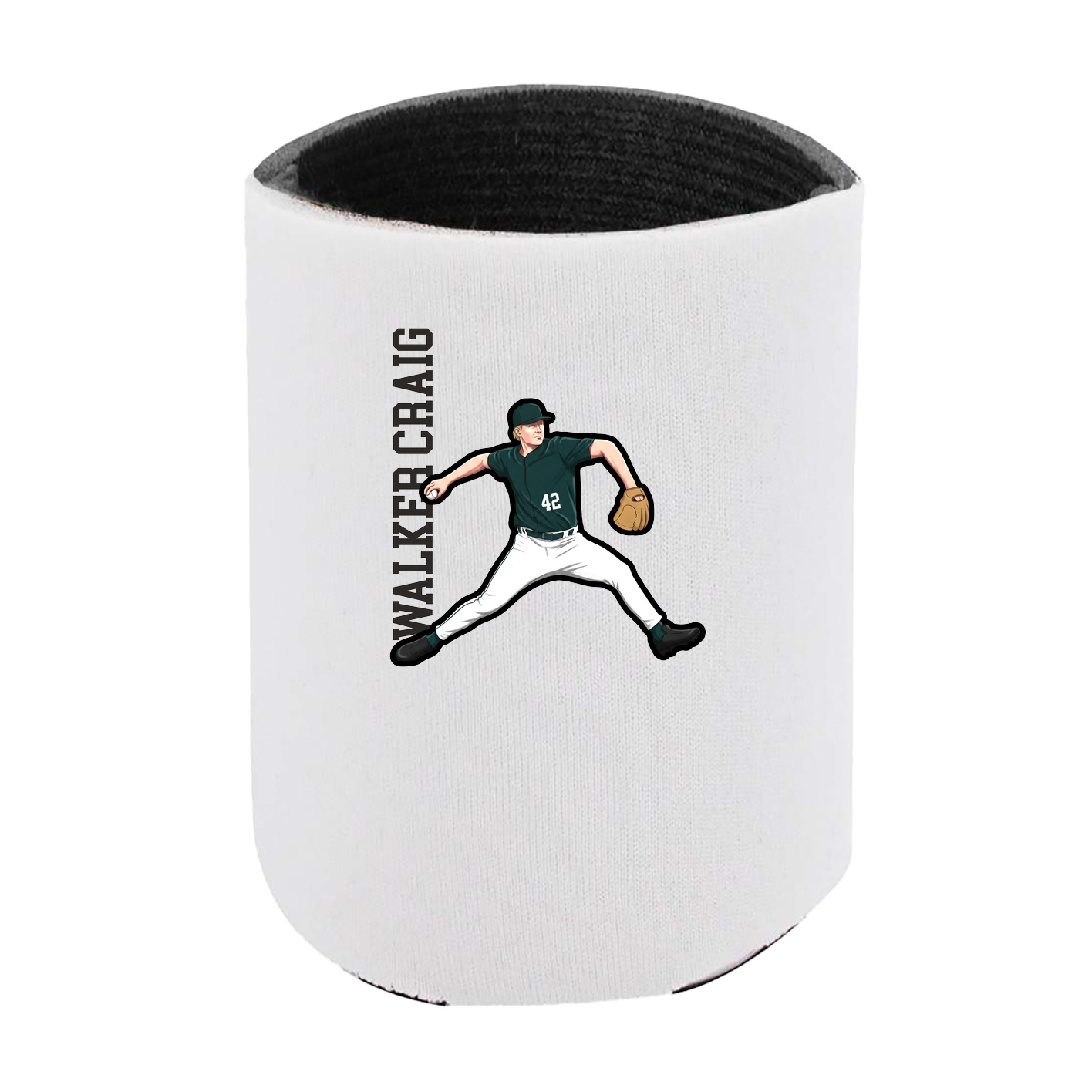 Can Holder — Name Vertical in White
