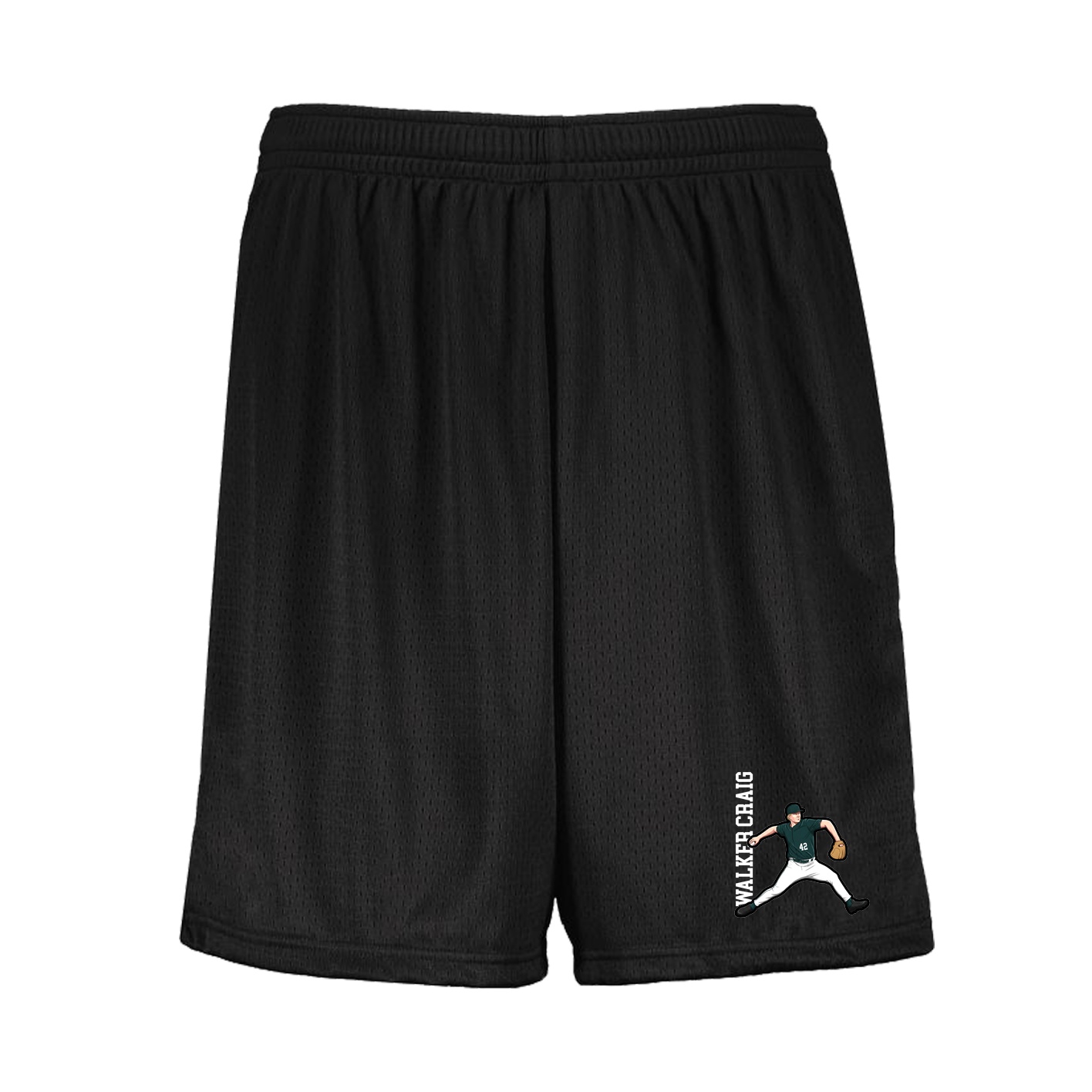 Shorts — Name Vertical in Black