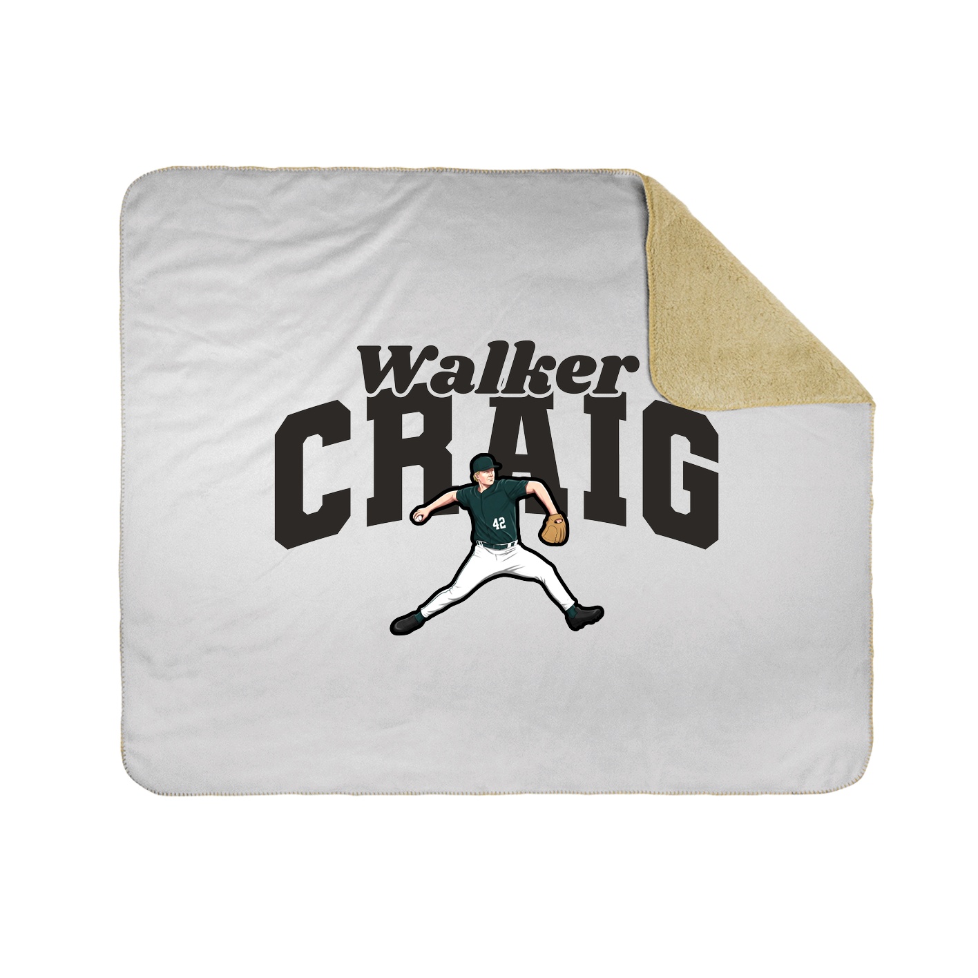Throw Blanket — Signature Arch in White
