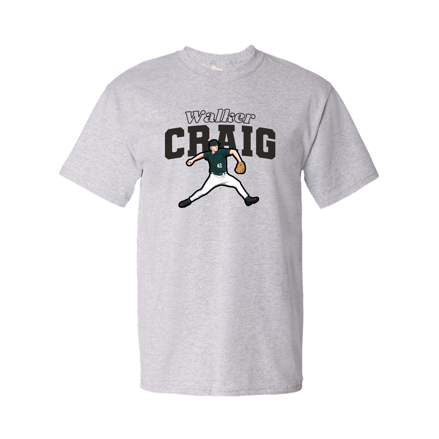 Tee — Name Arch in Grey