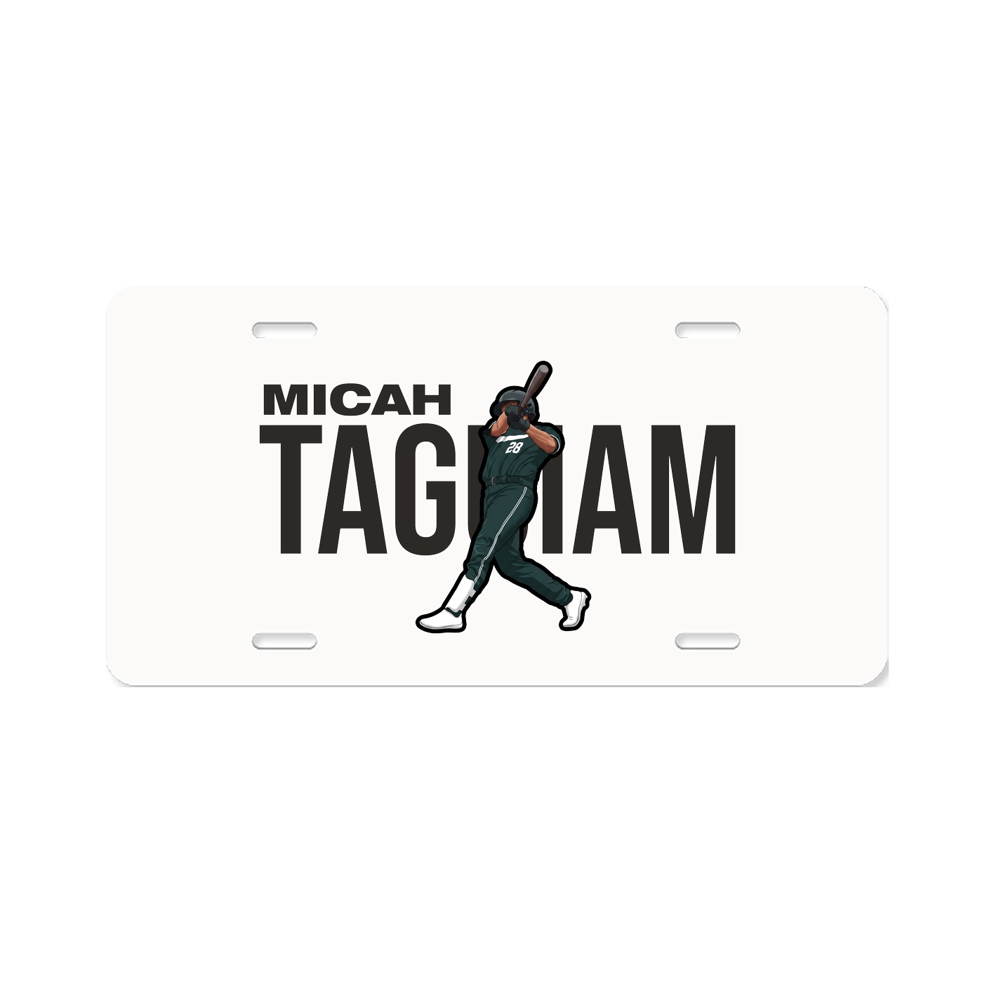 License Plate — Player Name in Classic