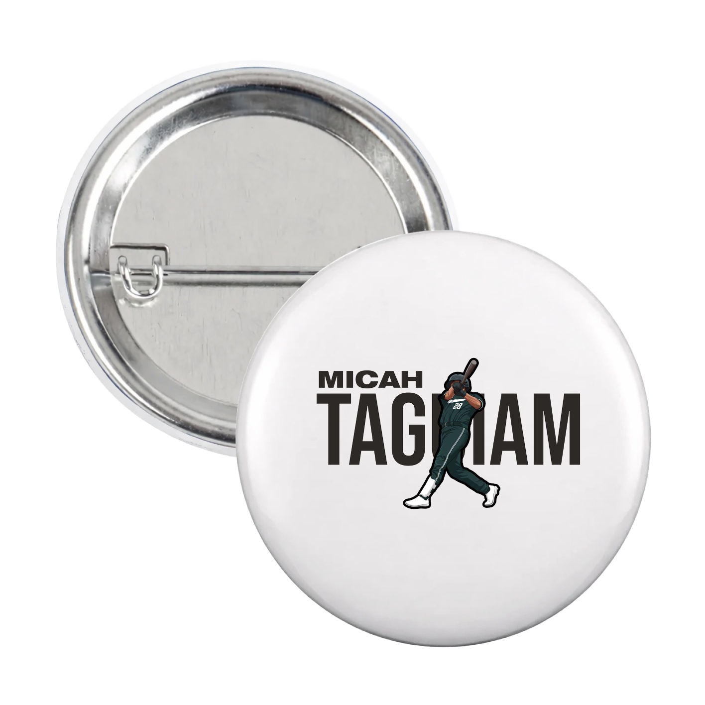 Game Day Button — Player Name in White