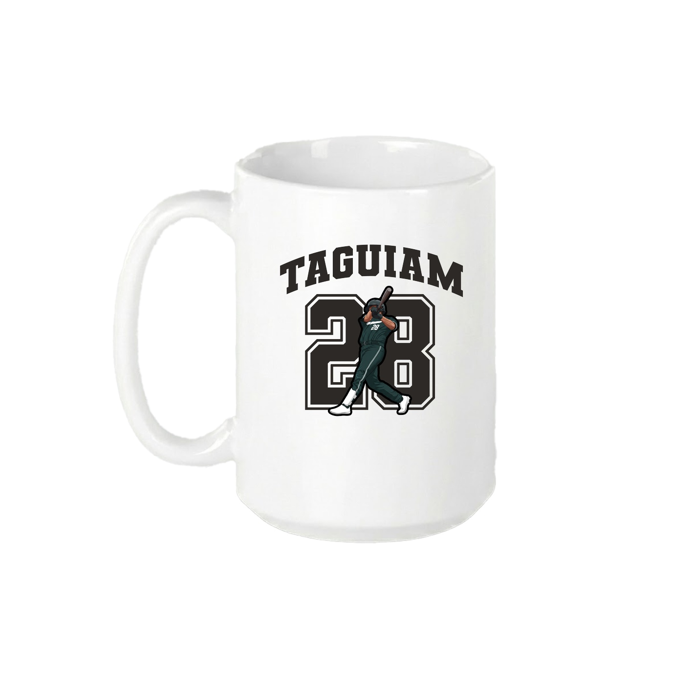 15oz Coffee Mug — Number in White