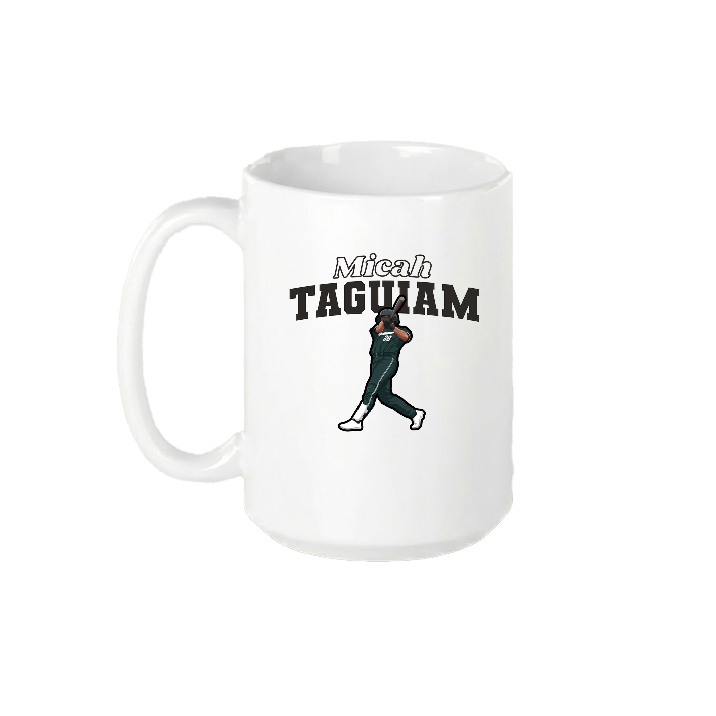 15oz Coffee Mug — Name Arch in White