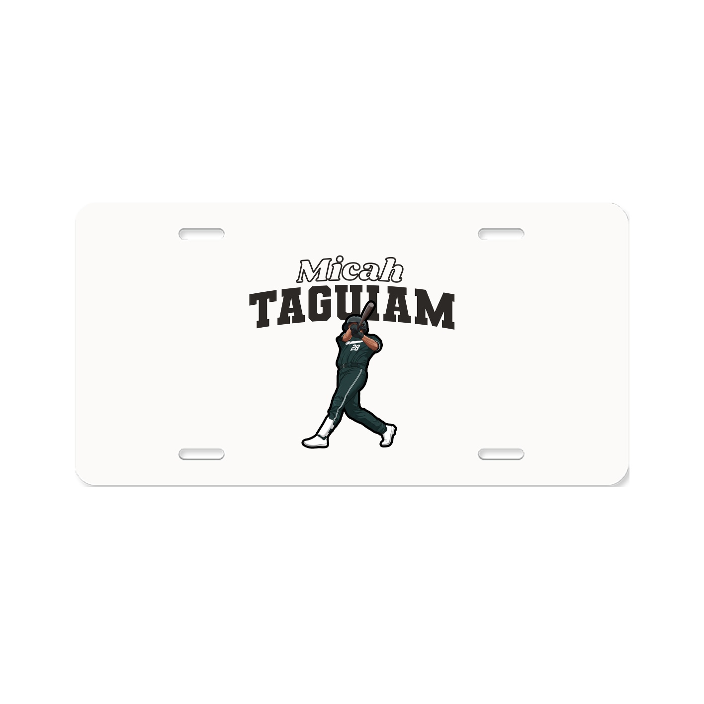 License Plate — Name Arch in Classic