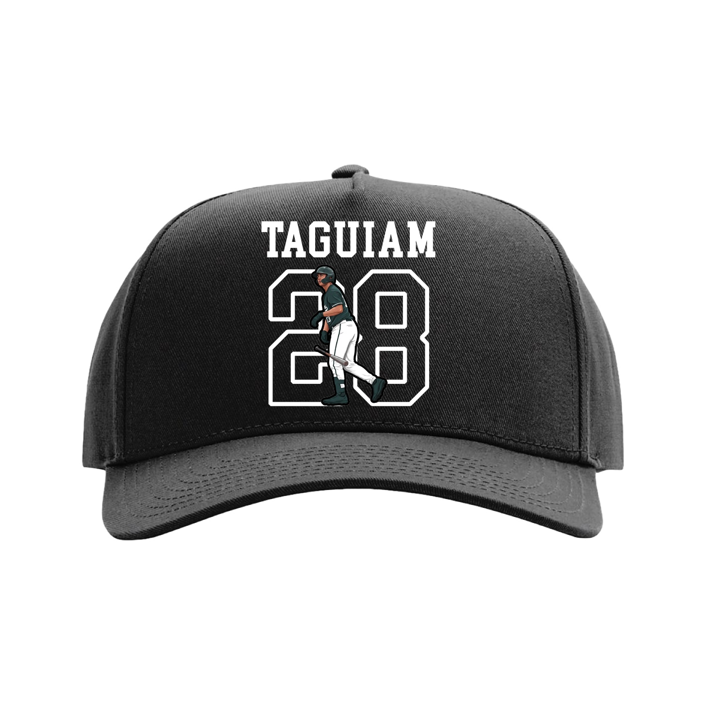 Full Fabric Five-Panel Champ Cap — Shirsey in Black