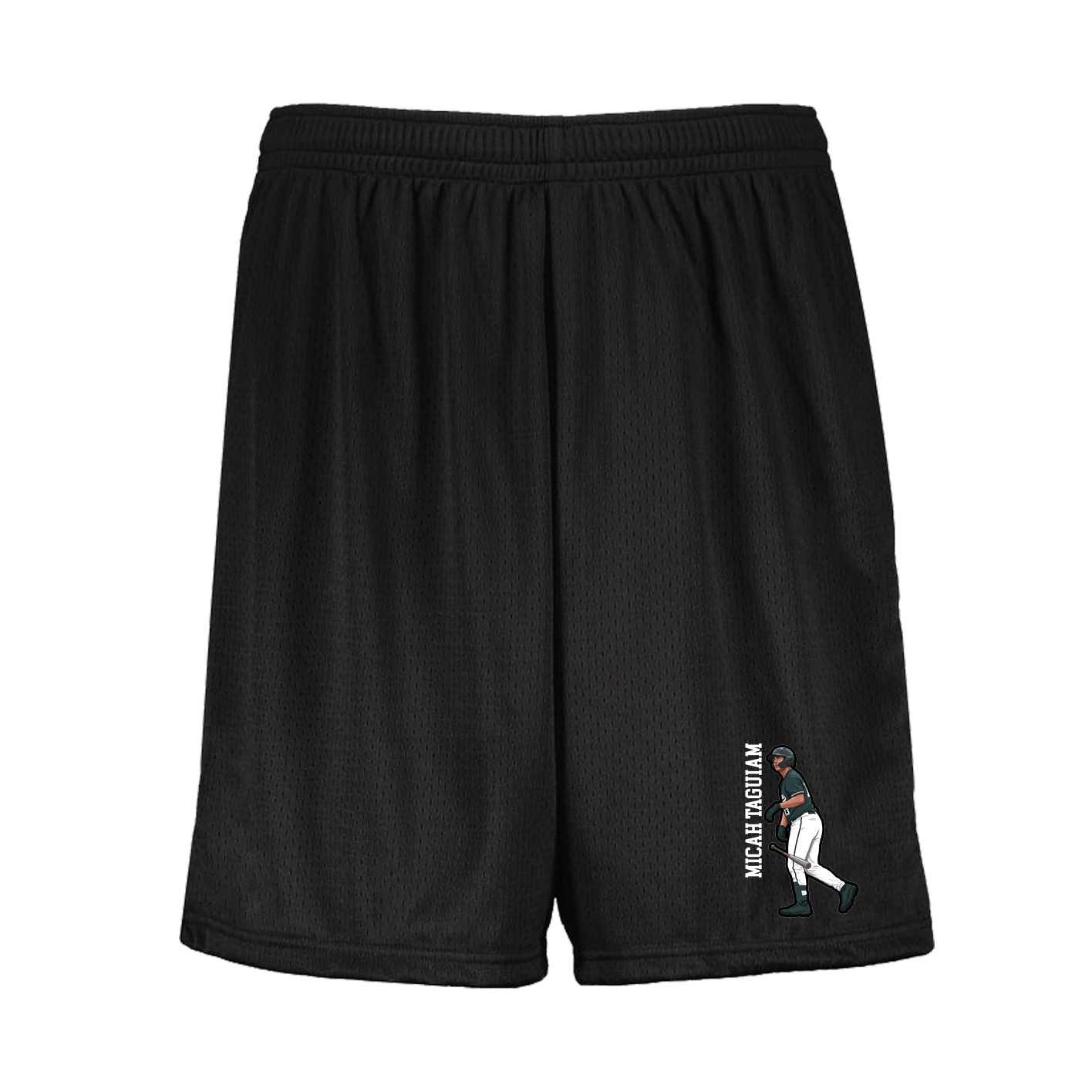 Shorts — Name Vertical in Black