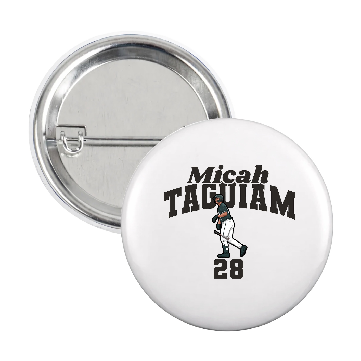 Game Day Button — Signature Arch in White