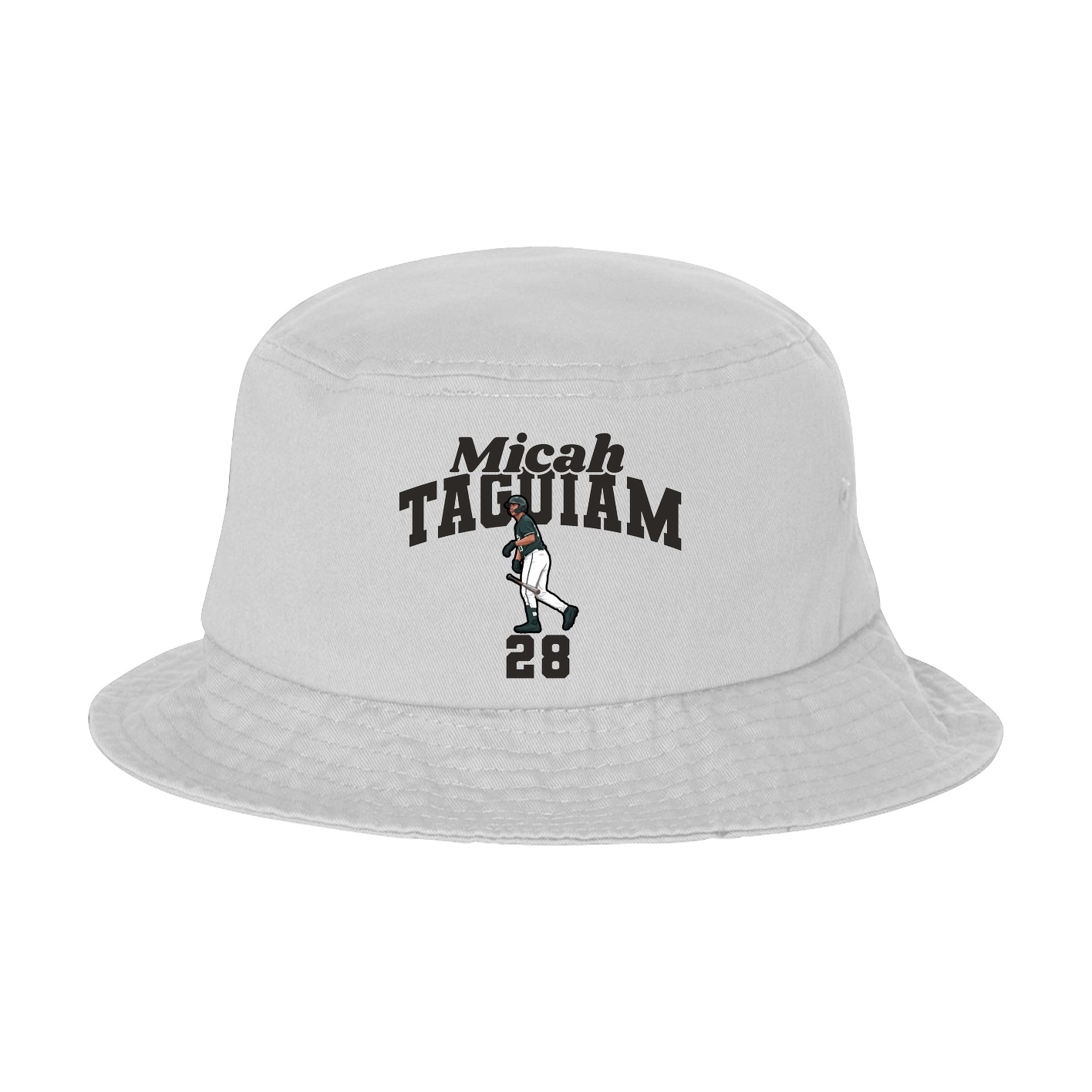 Bucket Cap — Signature Arch in White