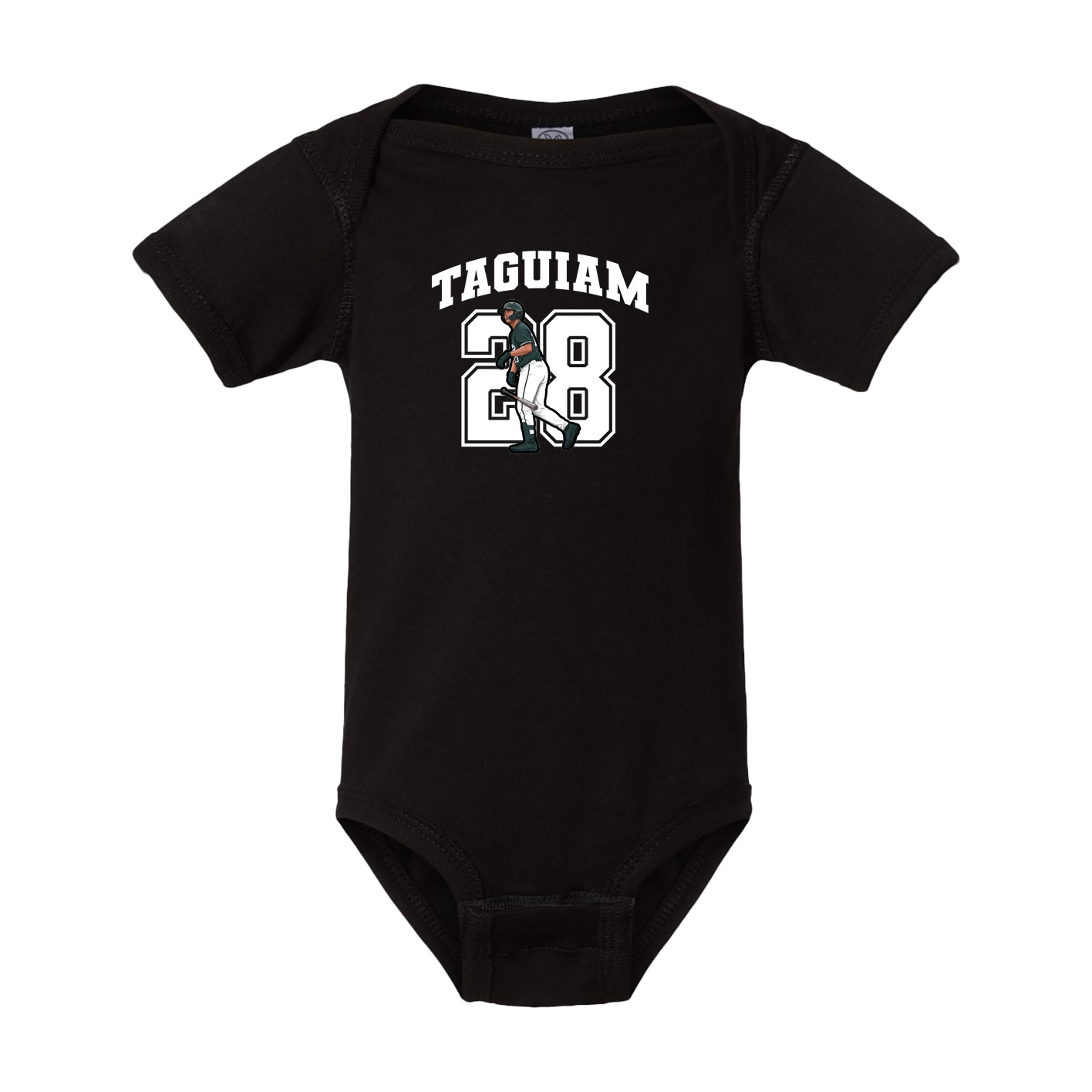 Baby Onesie — Number in Black