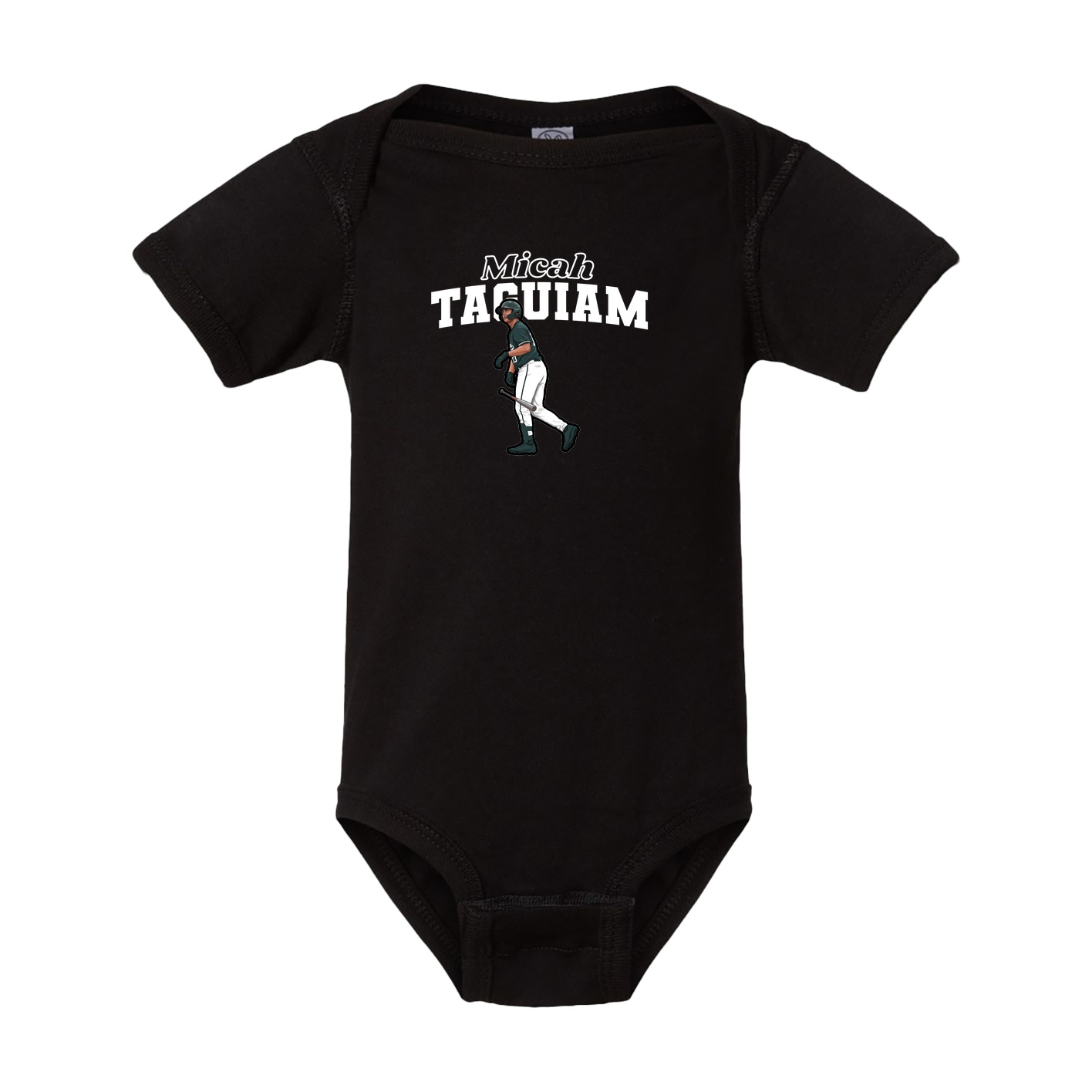 Baby Onesie — Name Arch in Black