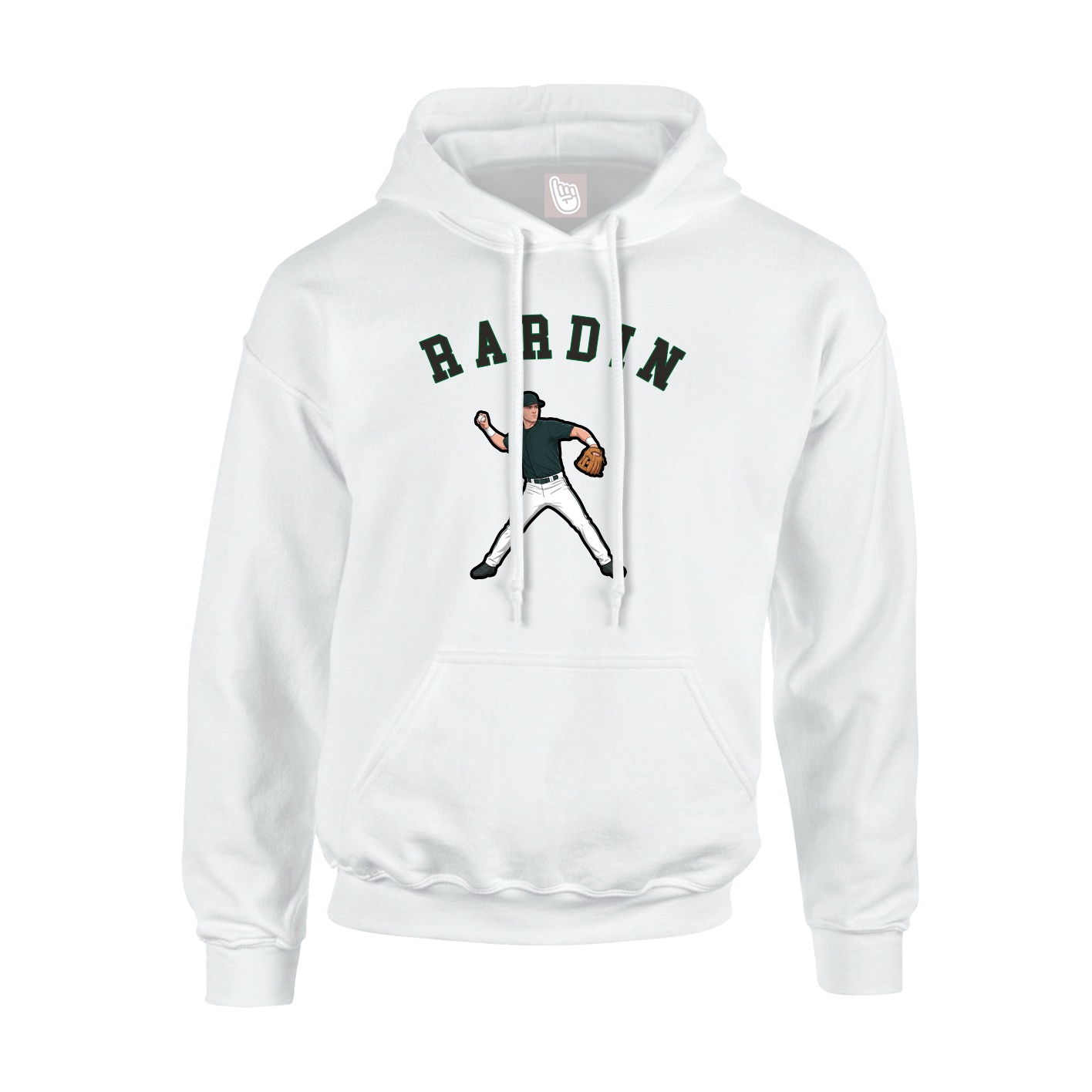 Hoodie — Shirsey Arch in White