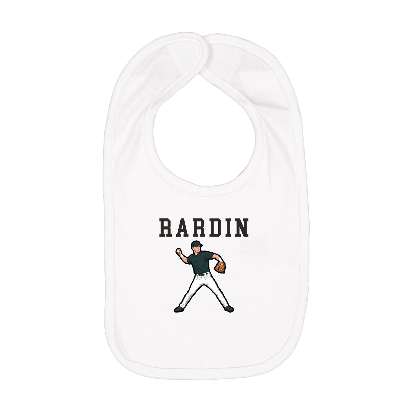 Infant Bib — Shirsey in White