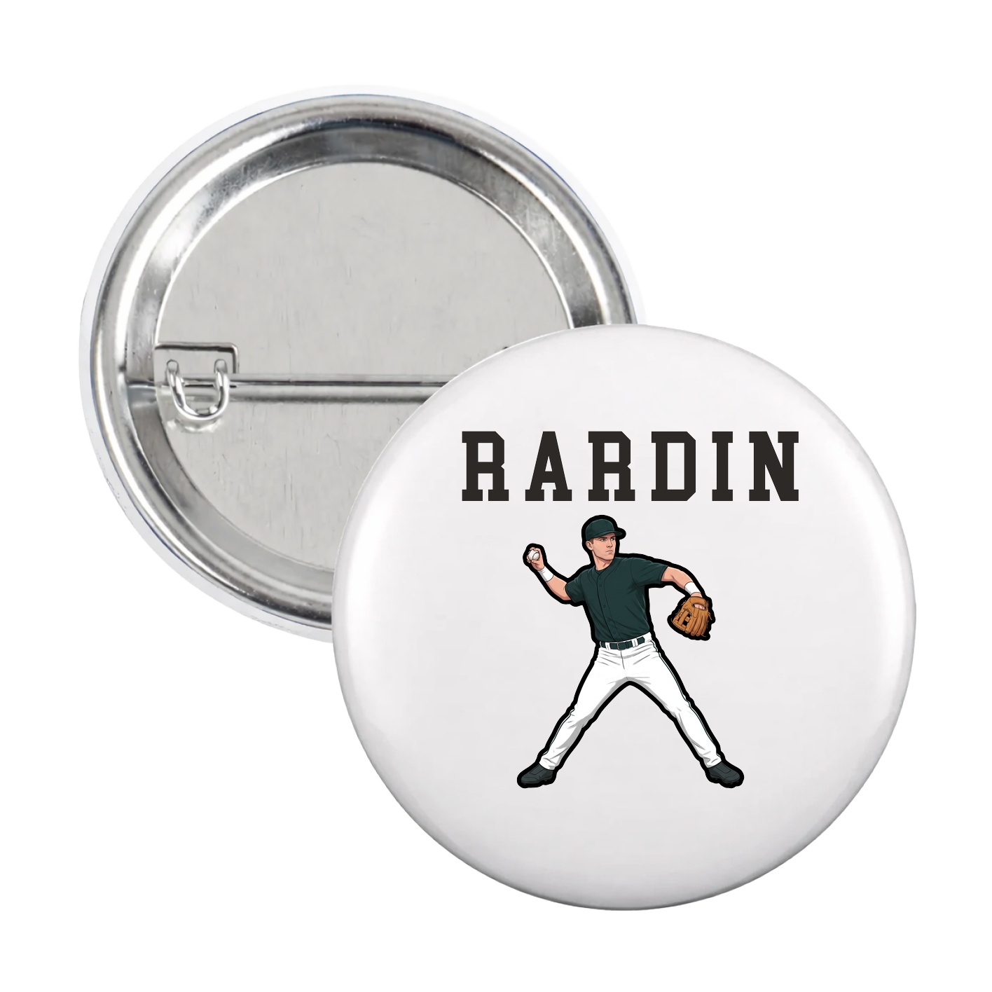 Game Day Button — Shirsey in White