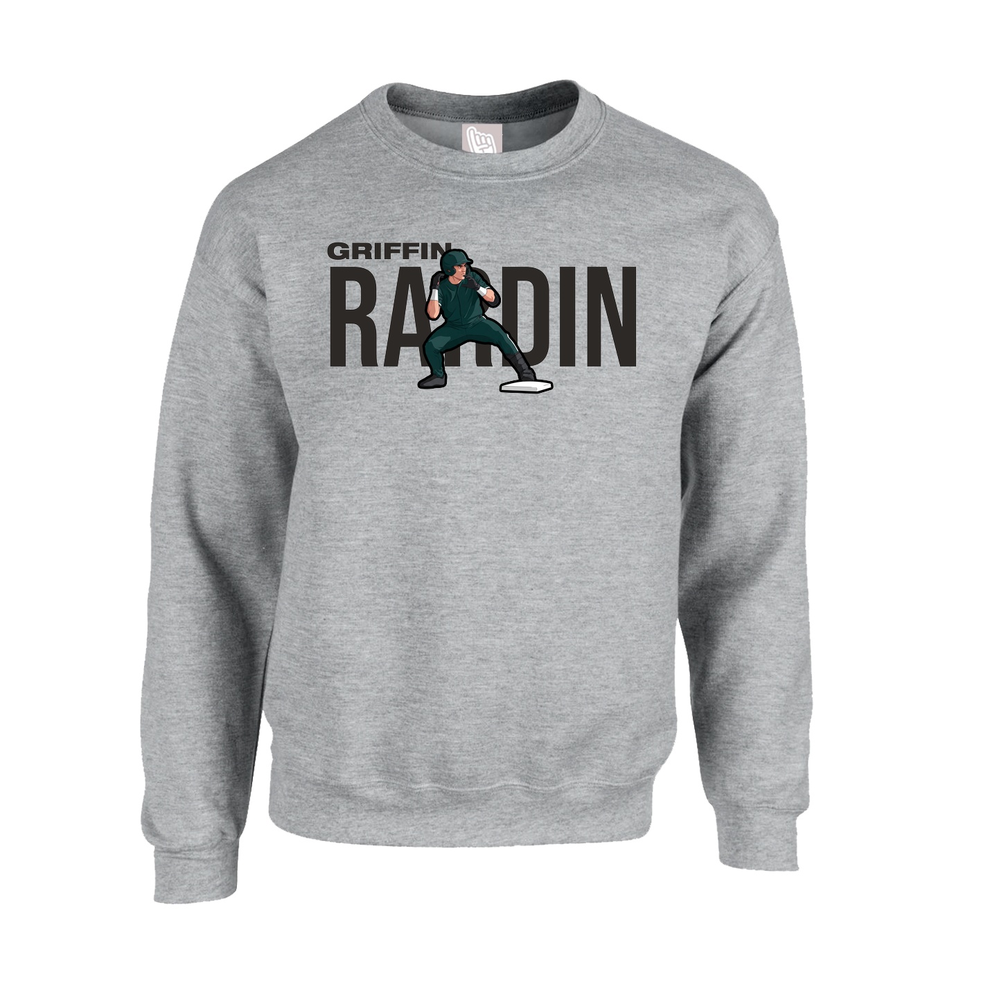 Fleece Crew — Player Name in Grey