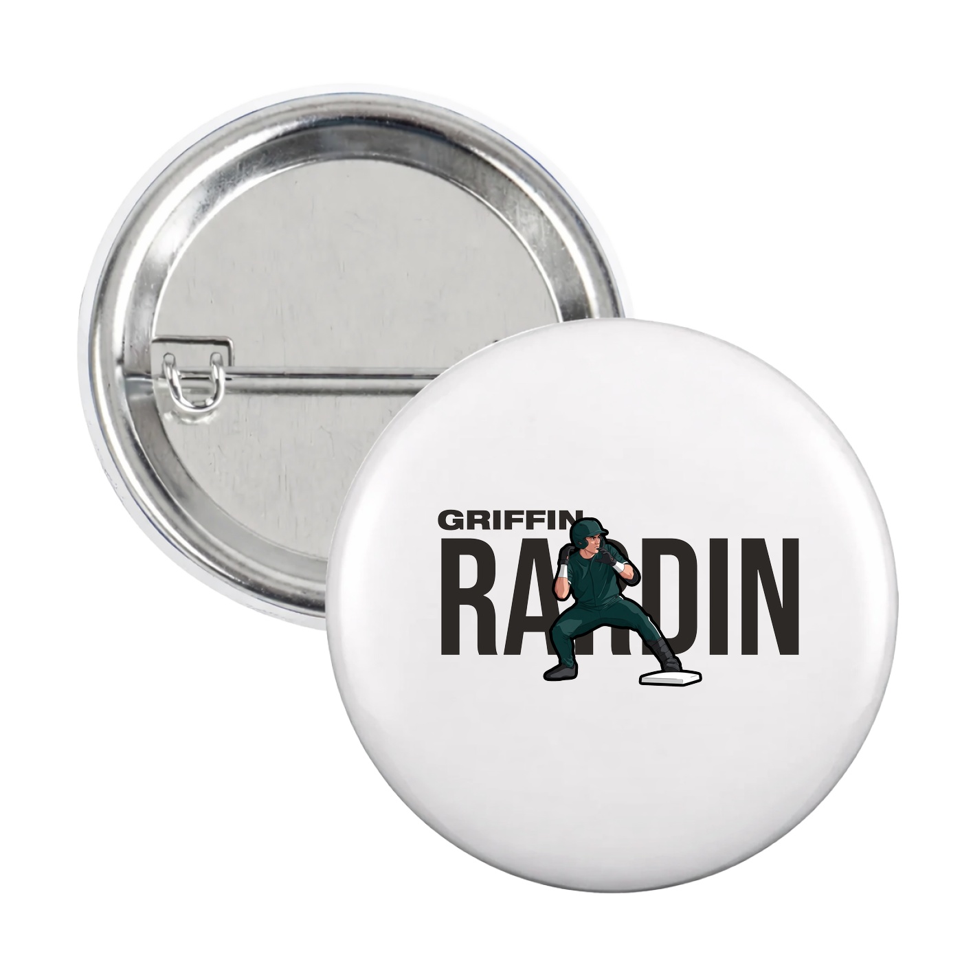 Game Day Button — Player Name in White