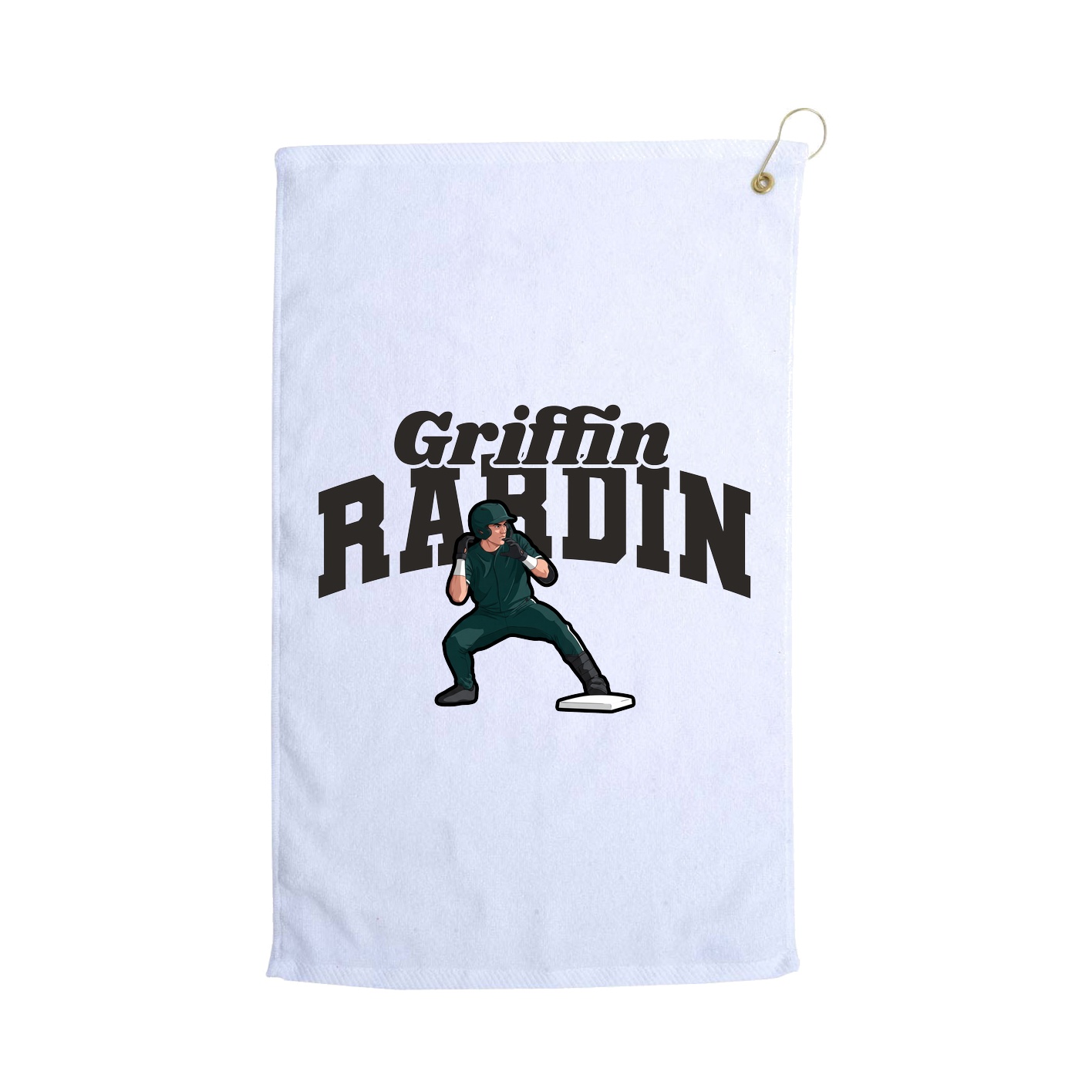 Golf Towel — Signature Arch in White