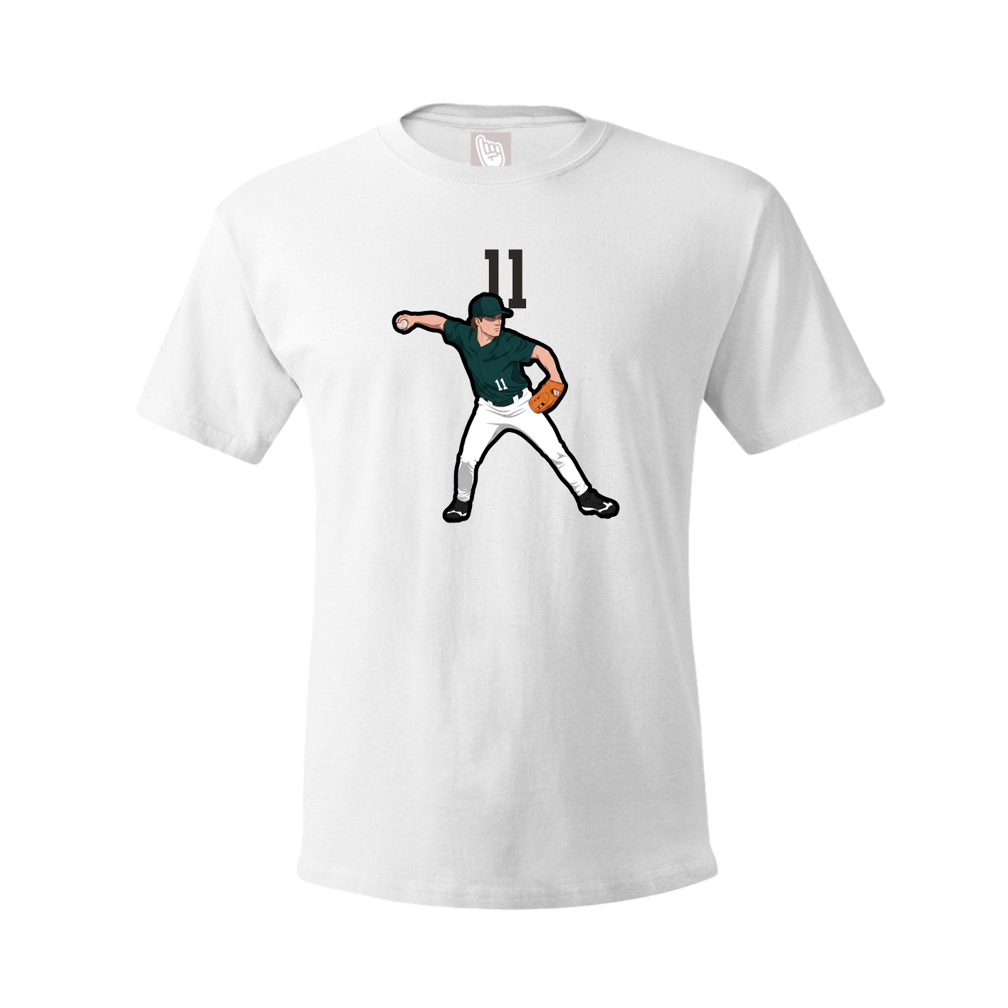 Tee — Number Top in White