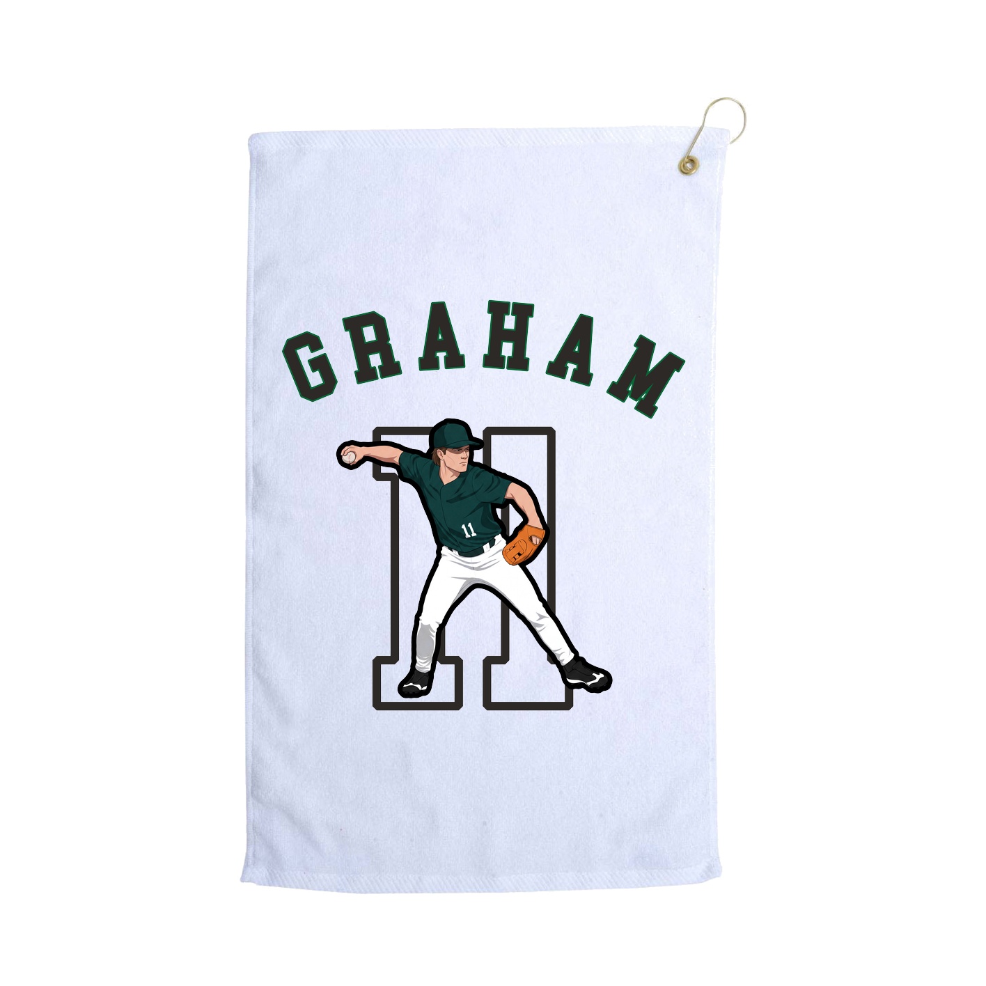 Golf Towel — Shirsey Arch in White