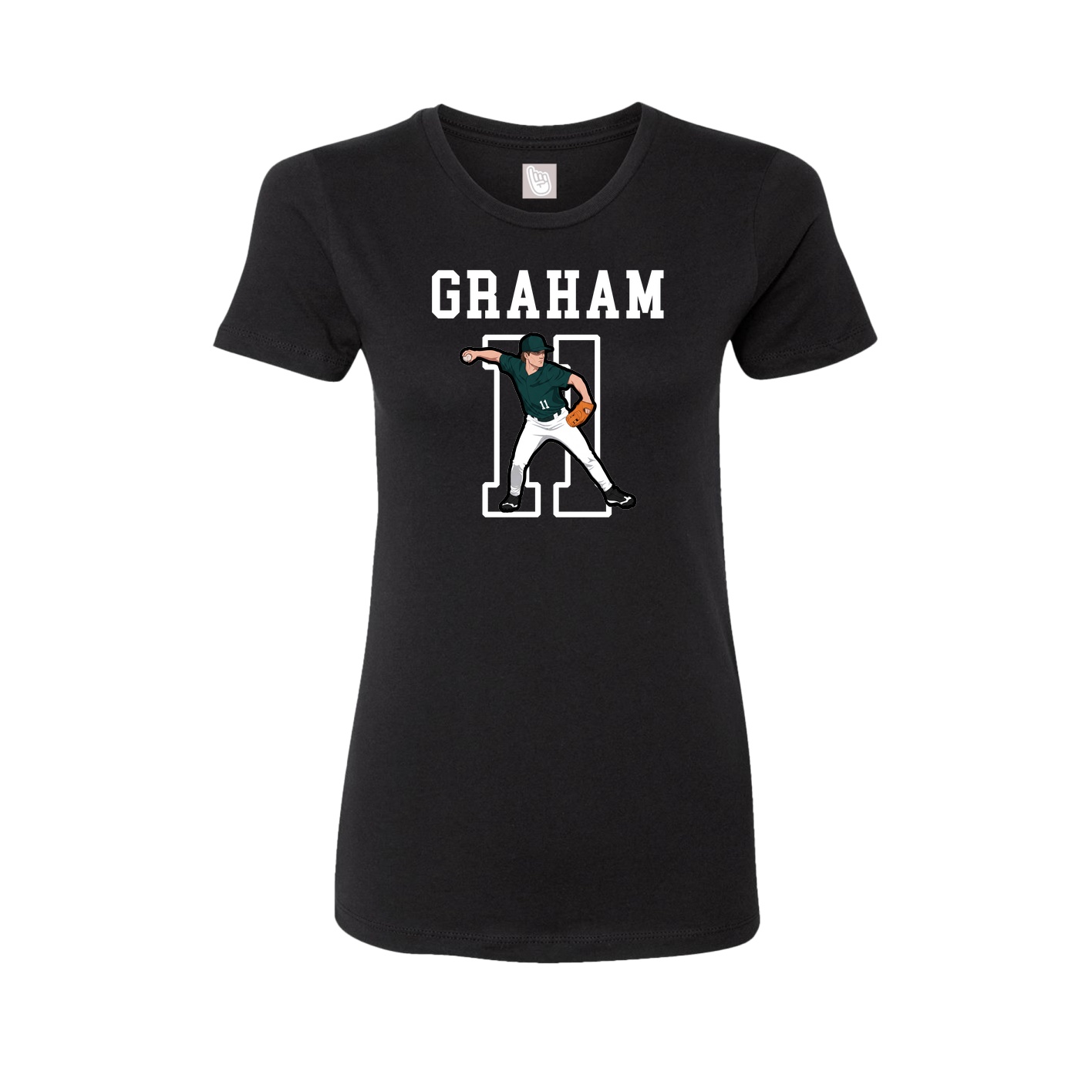 Fitted Women's Tee — Shirsey in Black