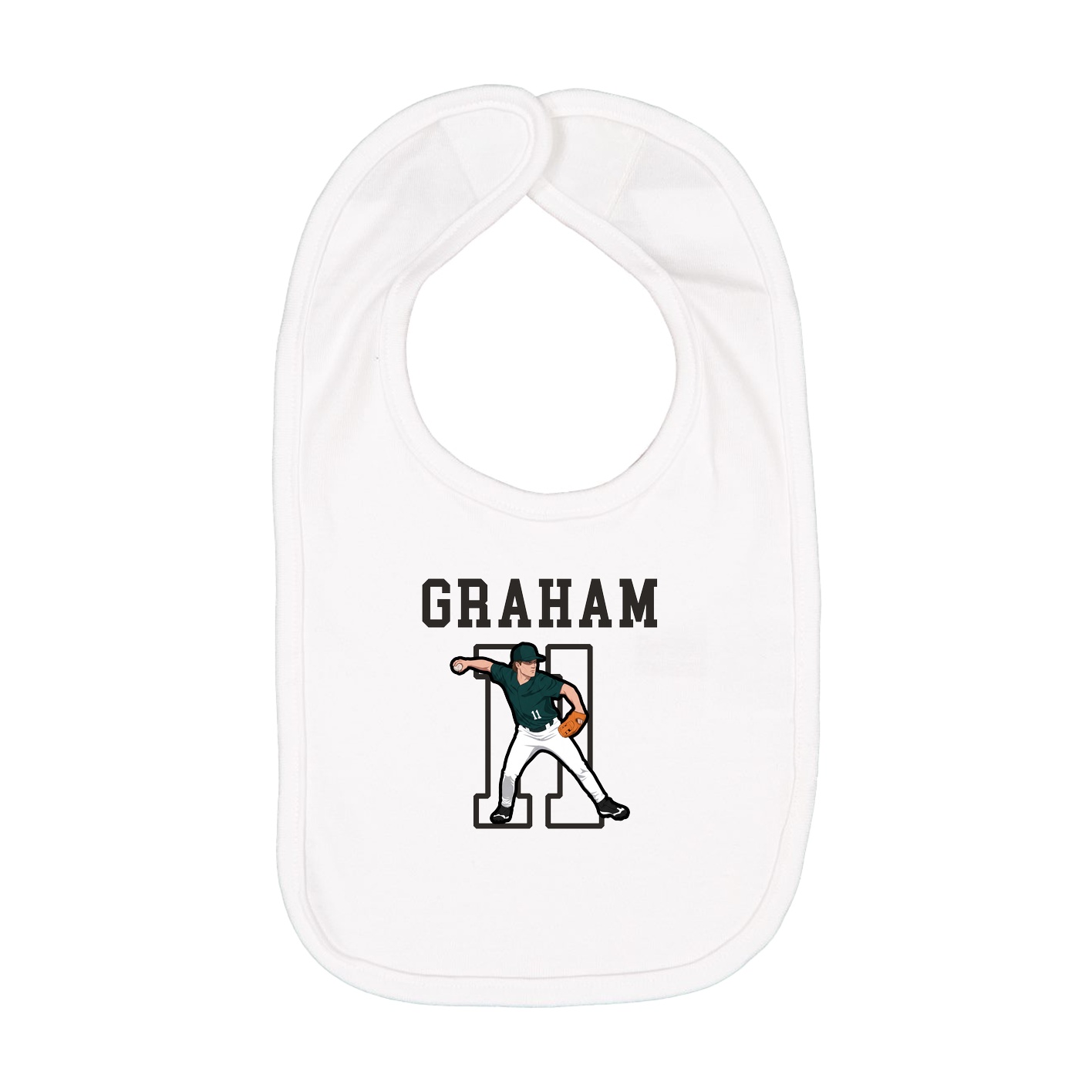 Infant Bib — Shirsey in White