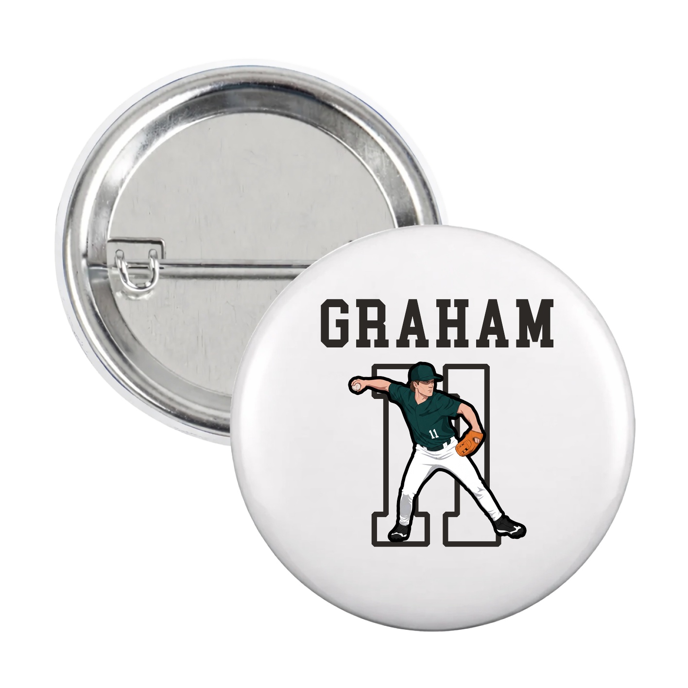 Game Day Button — Shirsey in White