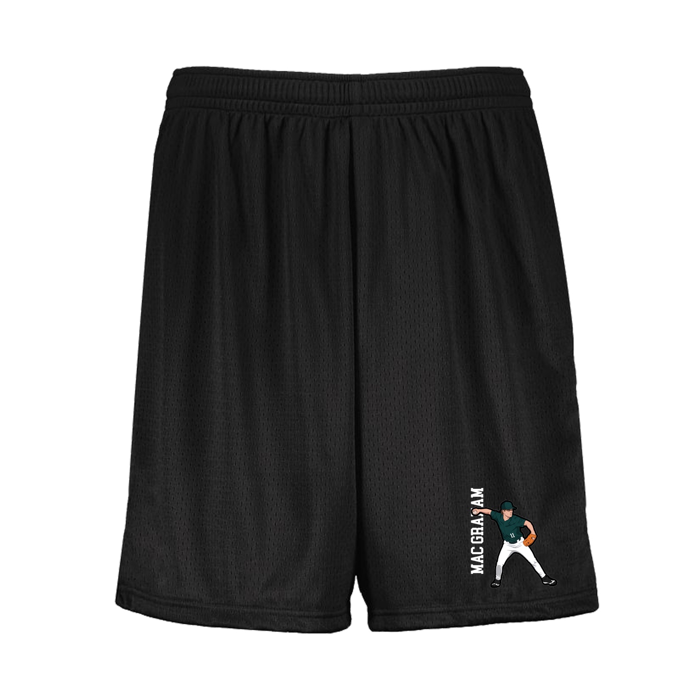 Shorts — Name Vertical in Black