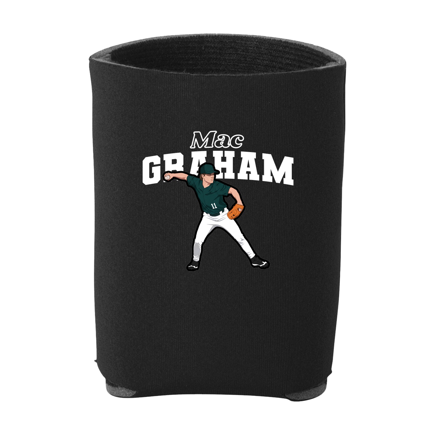 Can Holder — Name Arch in Black
