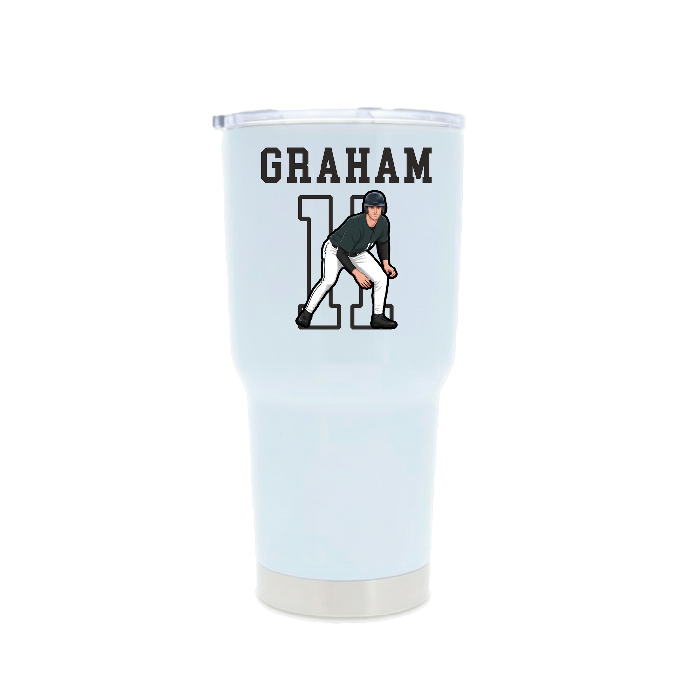 30oz Stainless Steel Tumbler — Shirsey in White