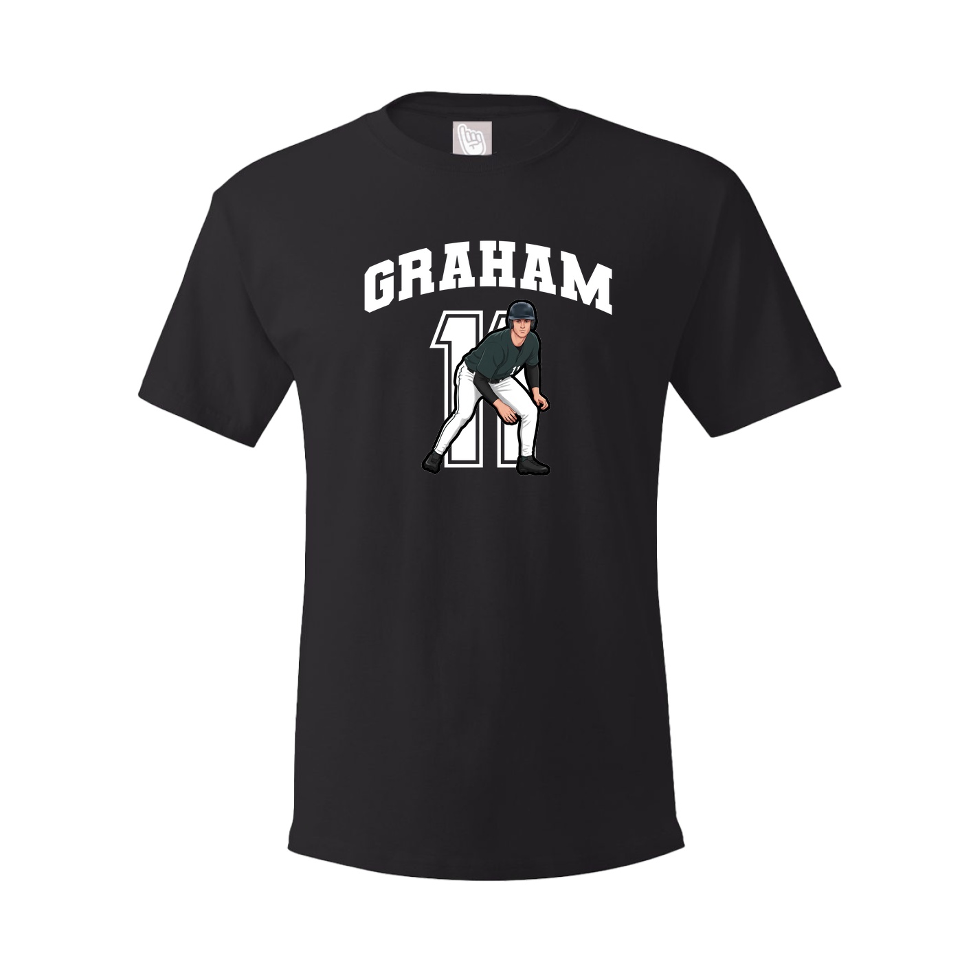 Youth Tee — Number in Black