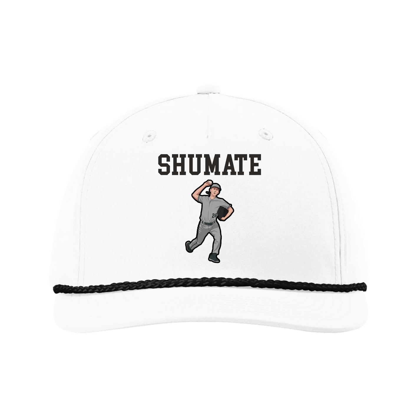 Five-Panel Classic Rope Cap — Shirsey in White
