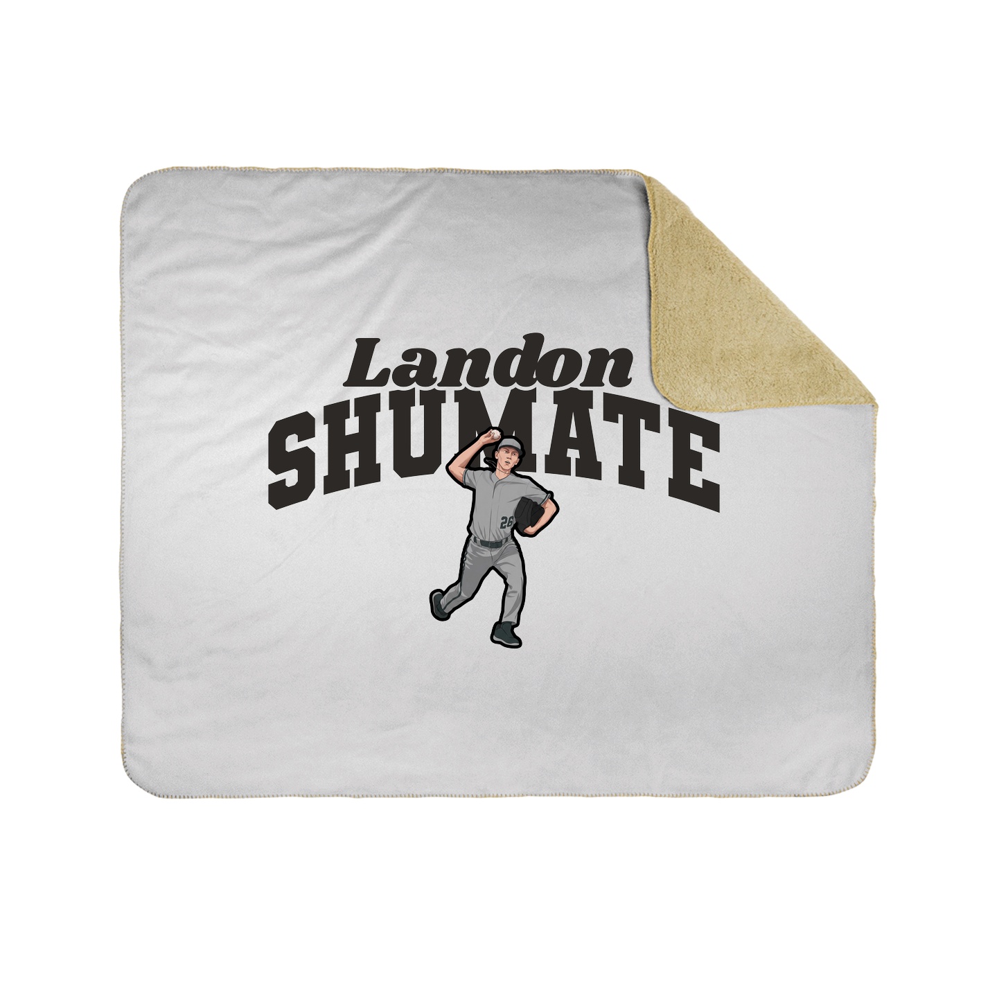 Throw Blanket — Signature Arch in White