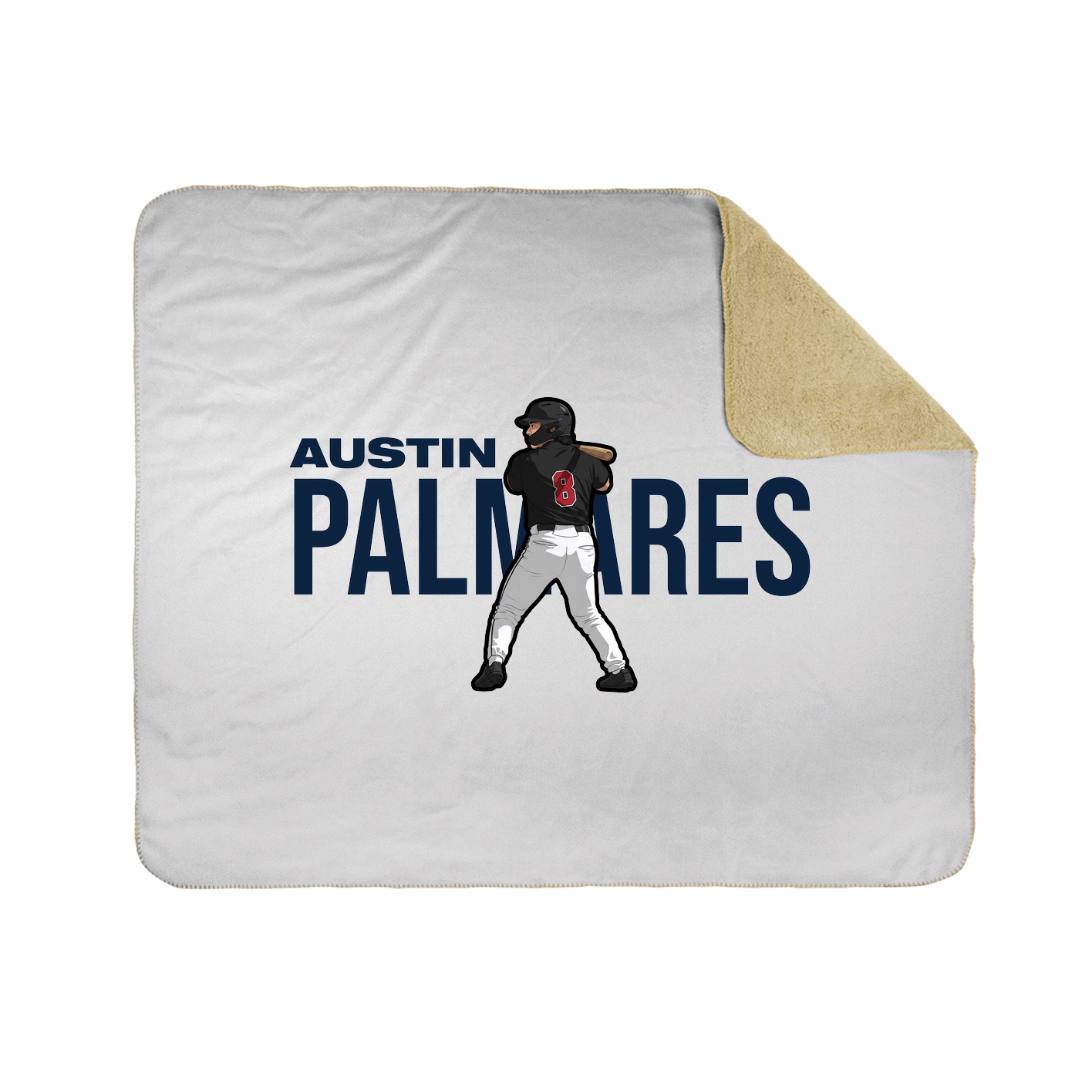 Throw Blanket — Player Name in White