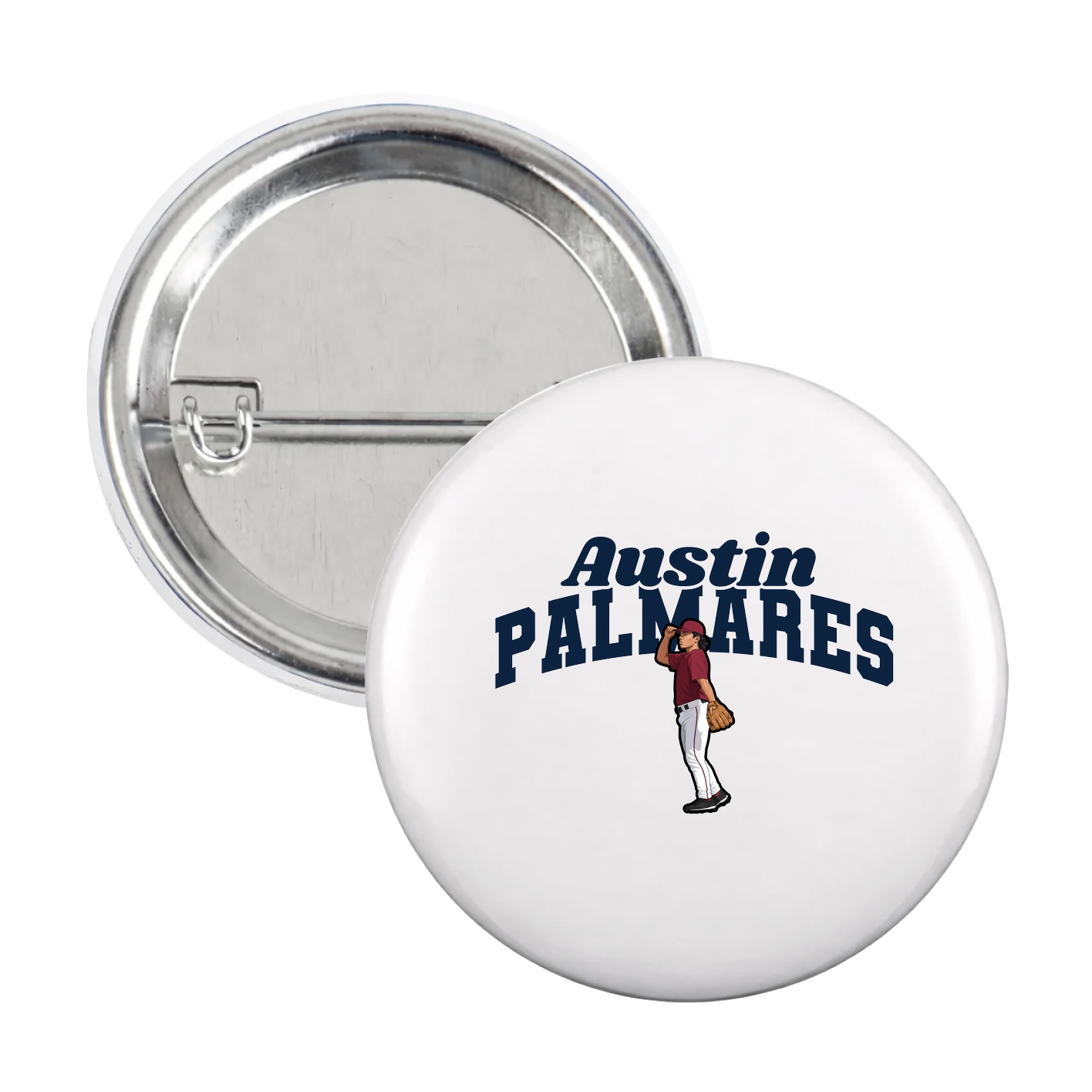 Game Day Button — Signature Arch in White