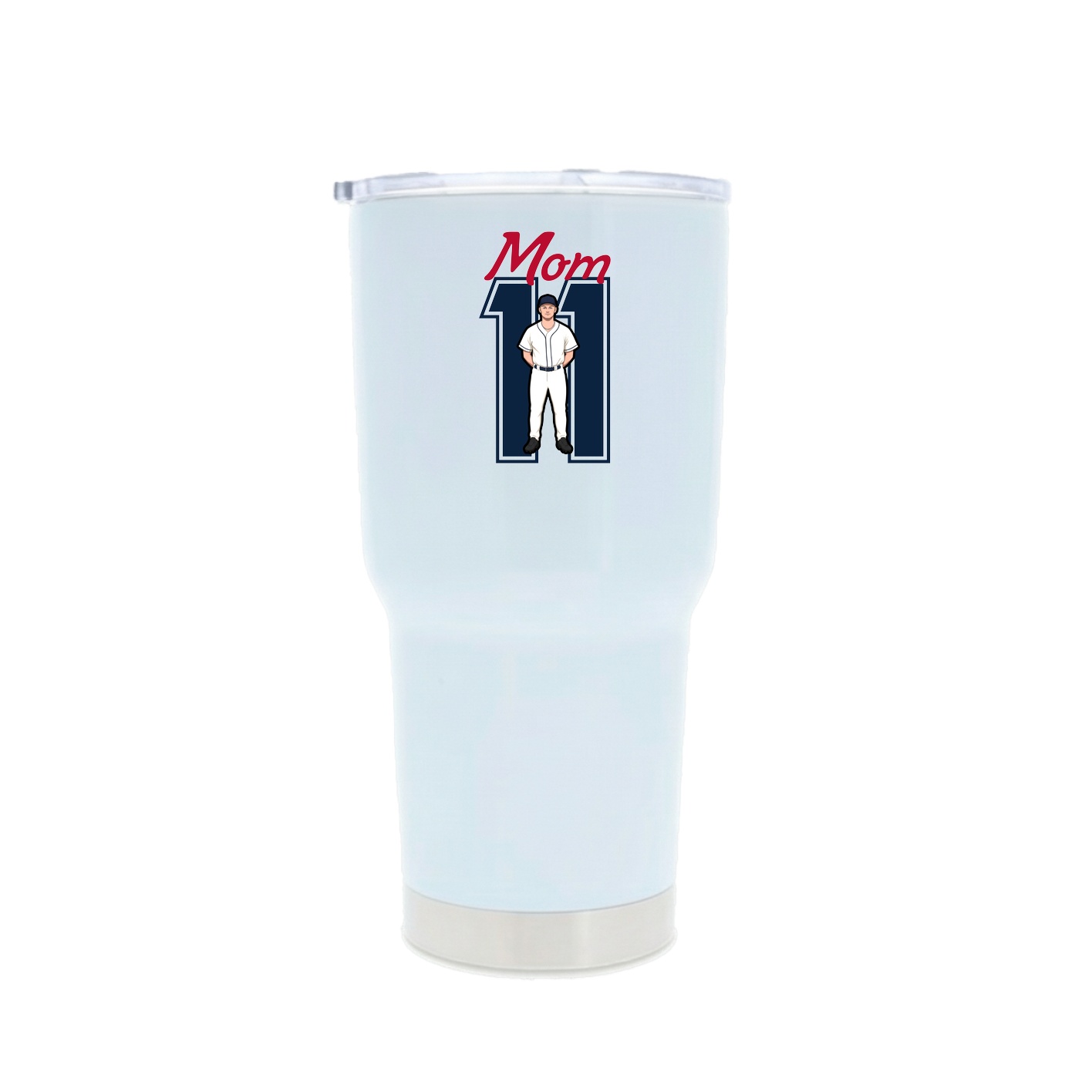 30oz Stainless Steel Tumbler — Mothers Day Shirsey in White
