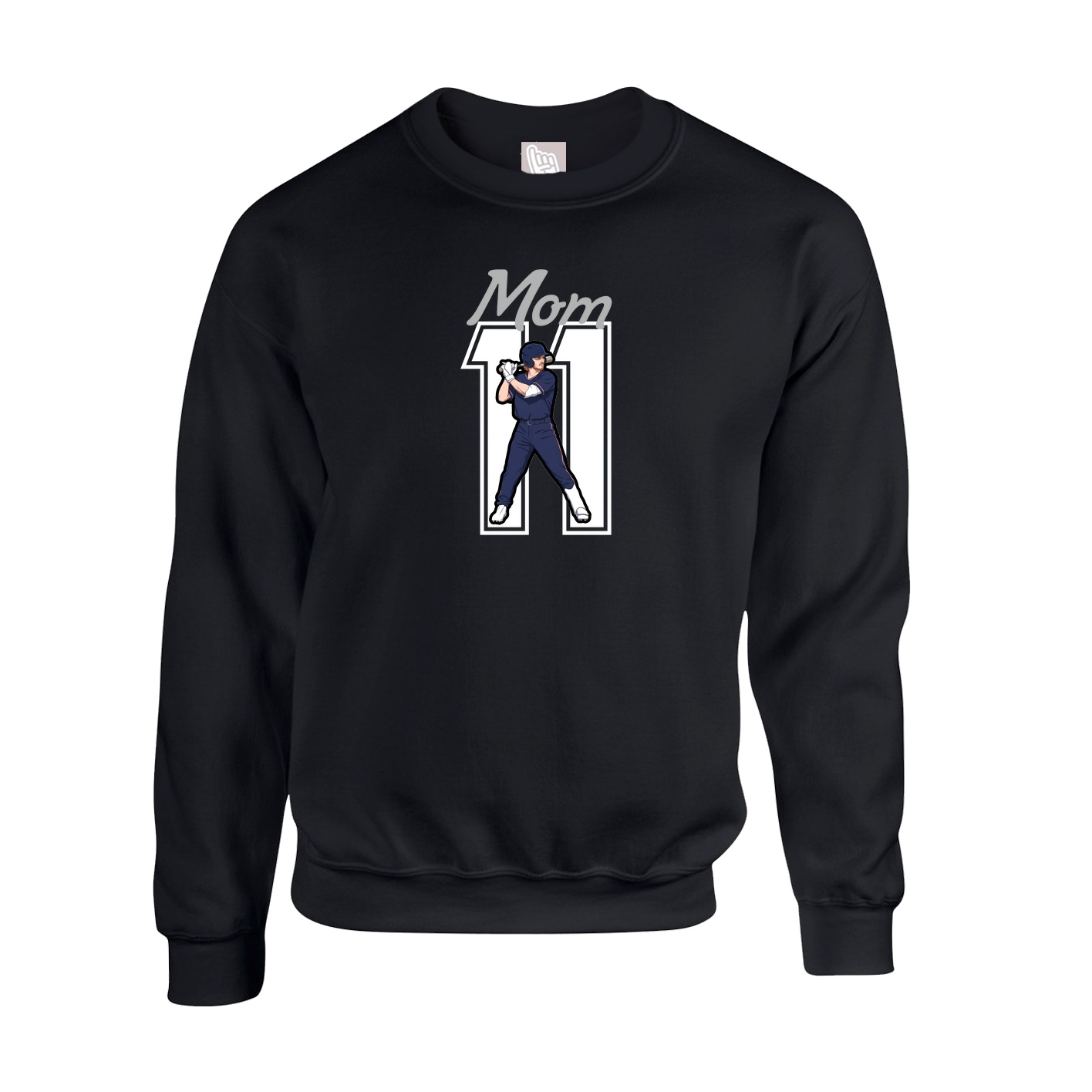 Fleece Crew — Mothers Day Shirsey in Black