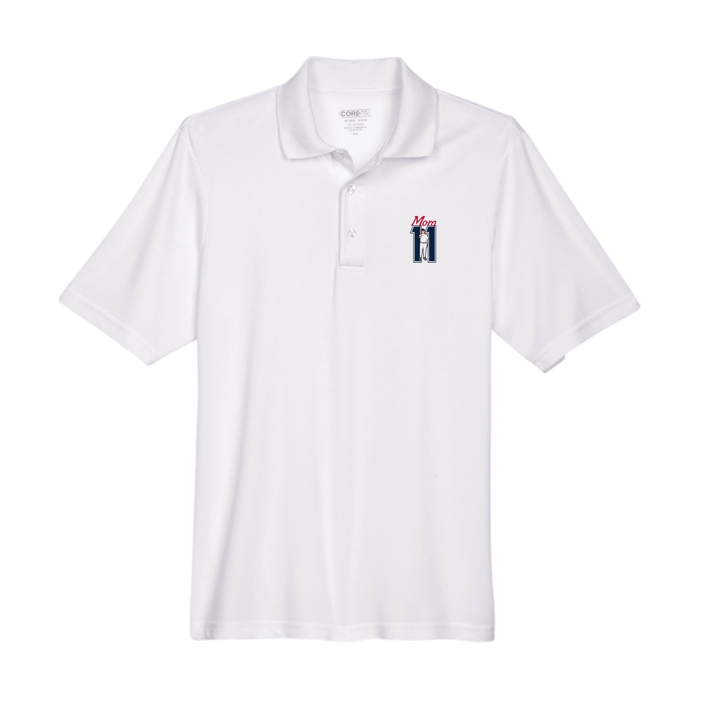 Performance Polo — Mothers Day Shirsey in White