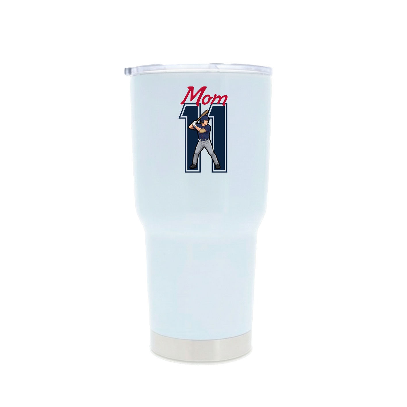 30oz Stainless Steel Tumbler — Mothers Day Shirsey in White