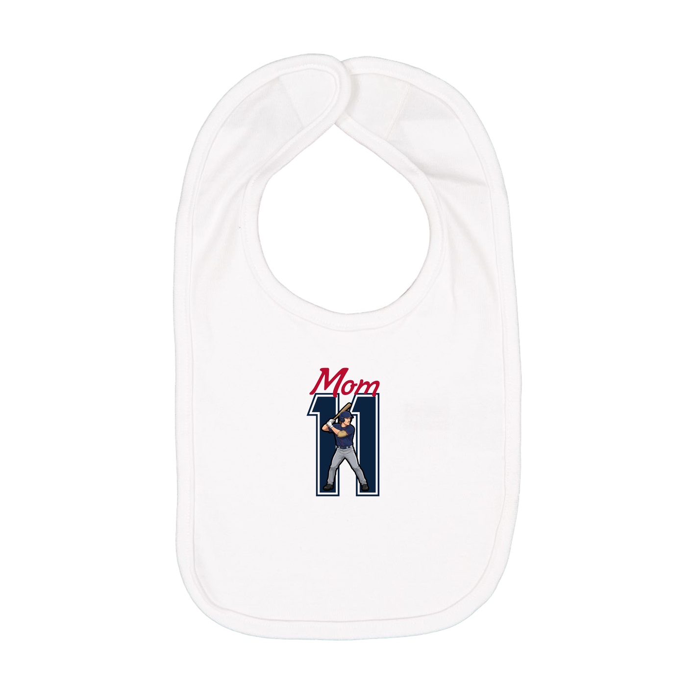Infant Bib — Mothers Day Shirsey in White