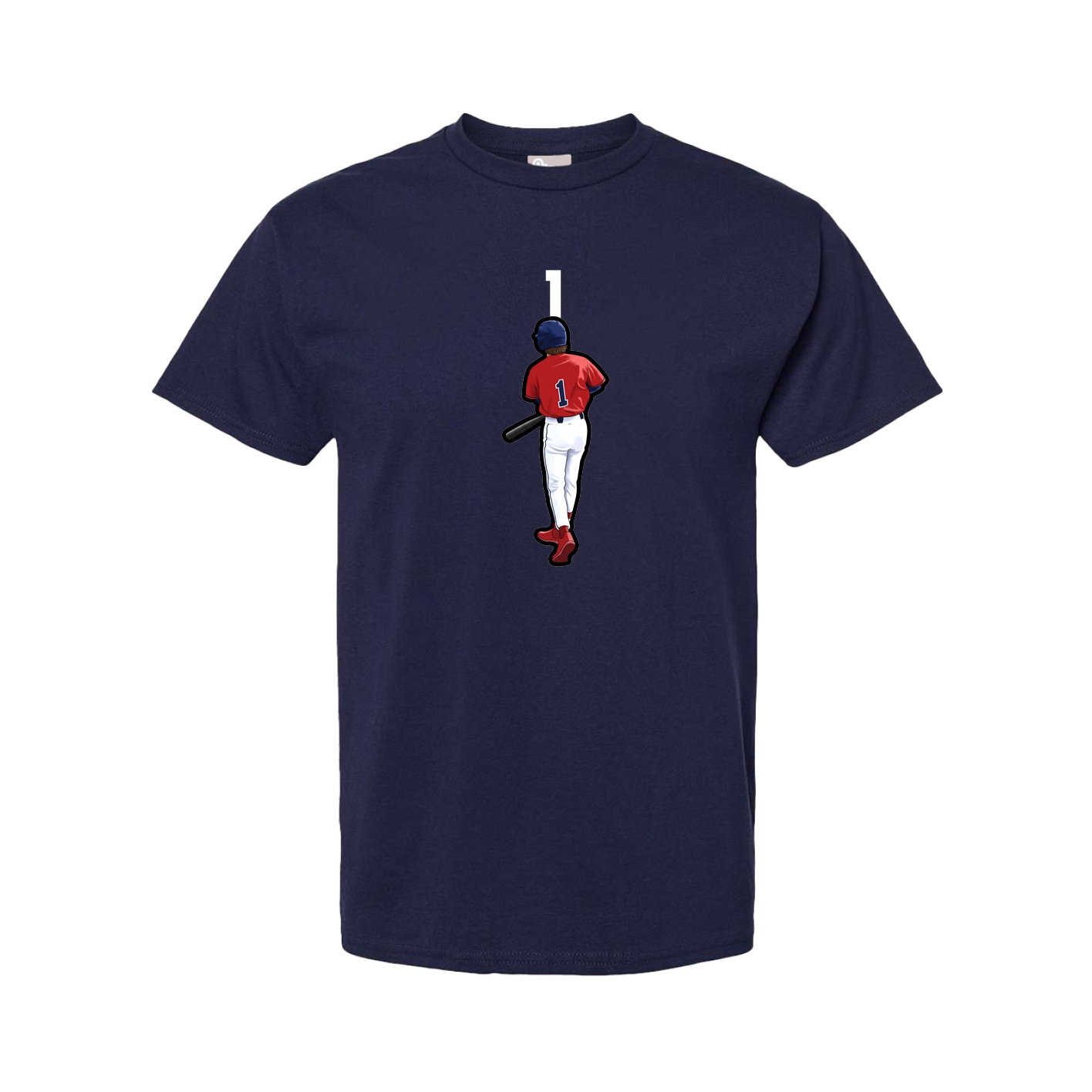 Youth Tee — Number Top in Navy
